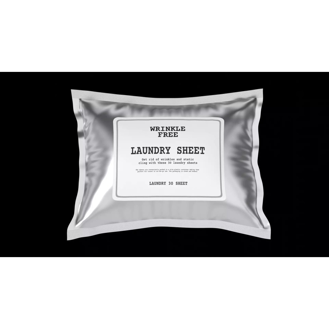 Laundry Sheets Package 3D Model – PBR Textures, FBX Format - View 2
