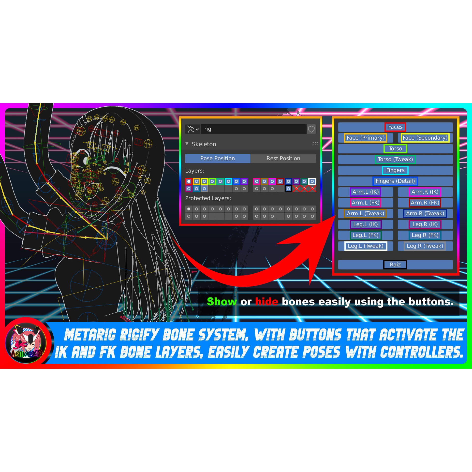 Nagatoro - Low-Poly Game-Ready 3D Model - View 5