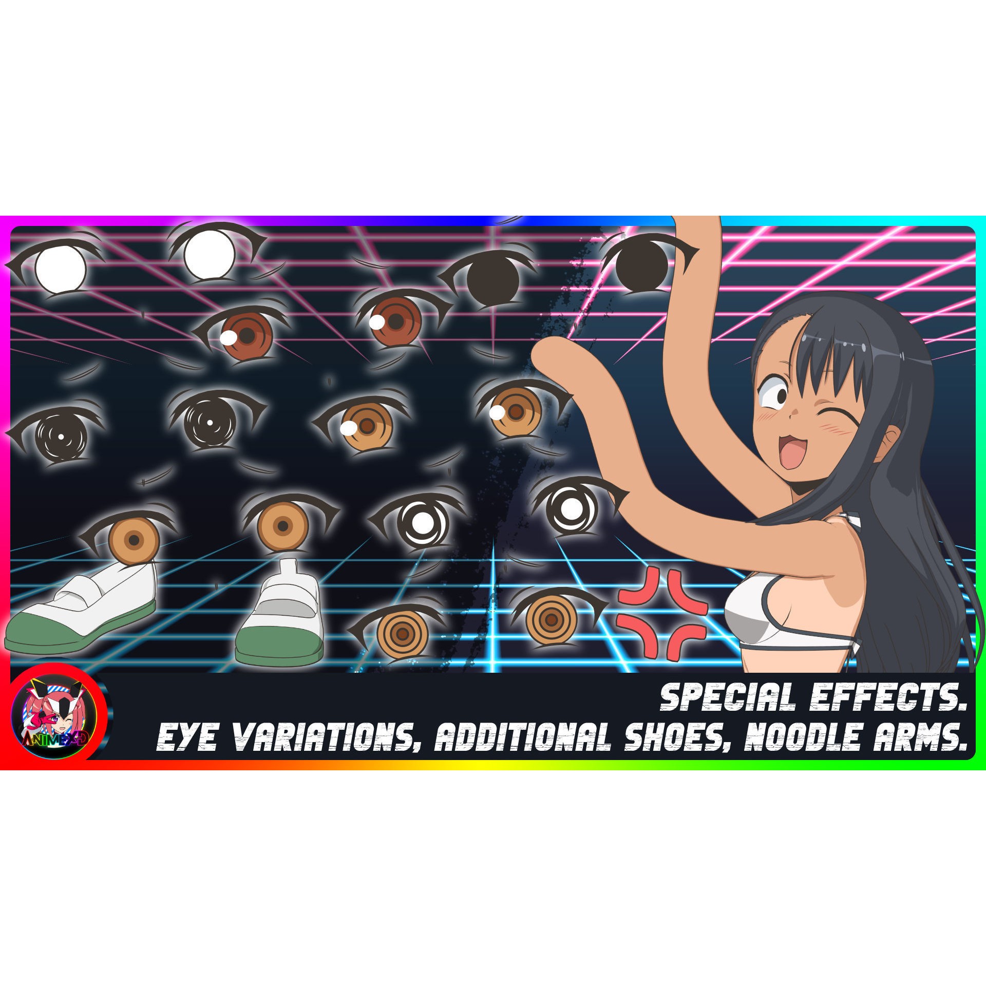 Nagatoro - Low-Poly Game-Ready 3D Model - View 9