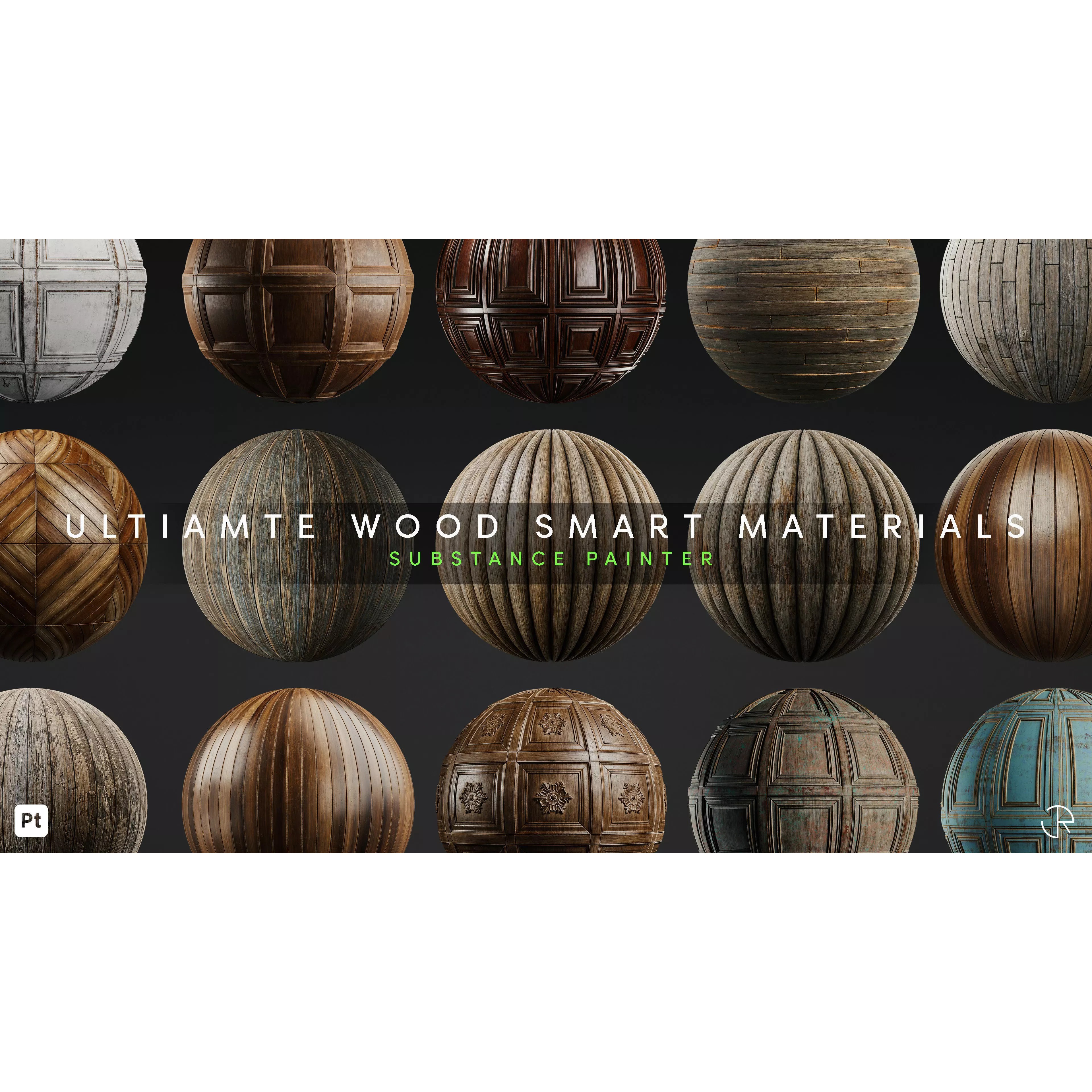 Ultimate Wood Smart Materials - PBR Textures 3D Model - View 2