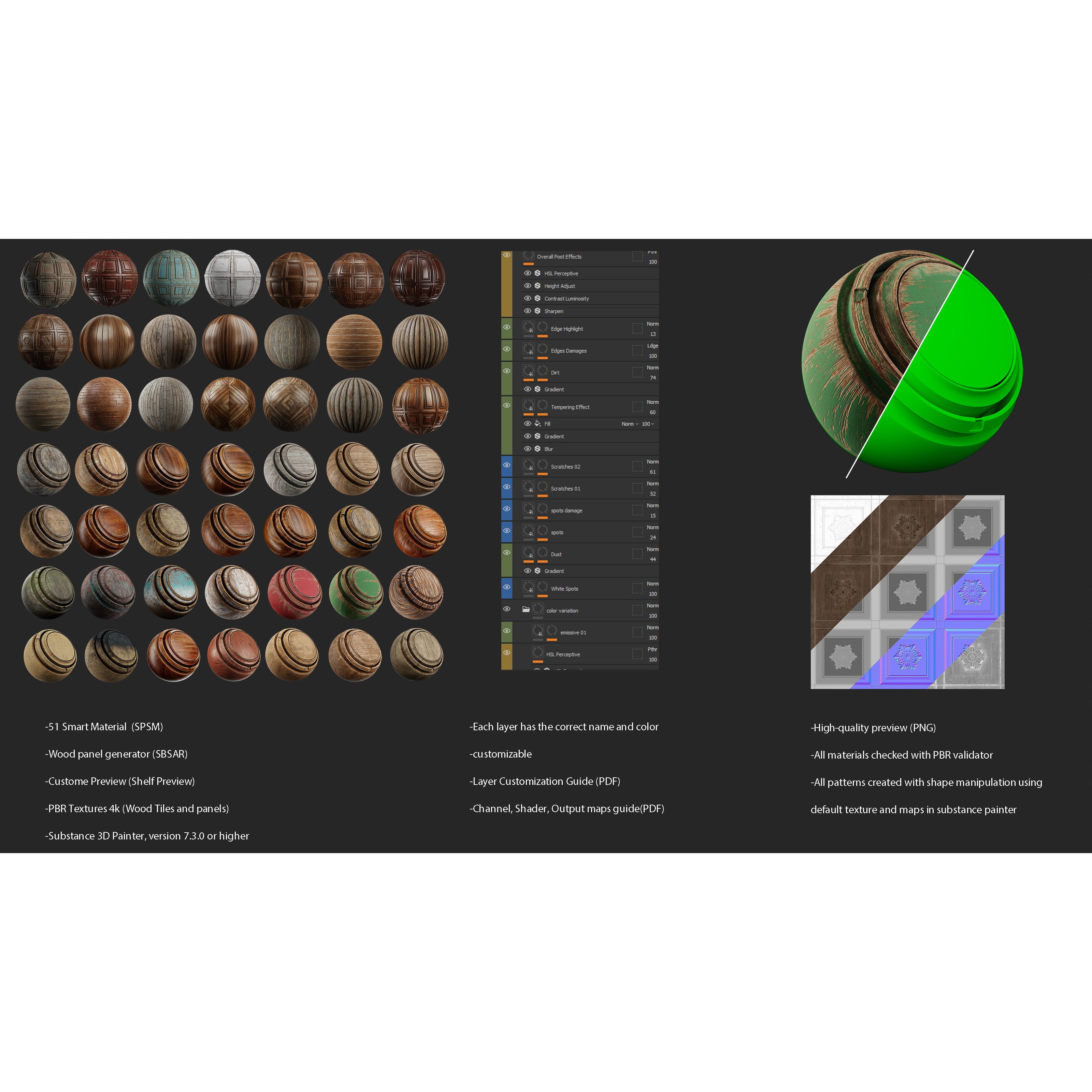 Ultimate Wood Smart Materials - PBR Textures 3D Model - View 4