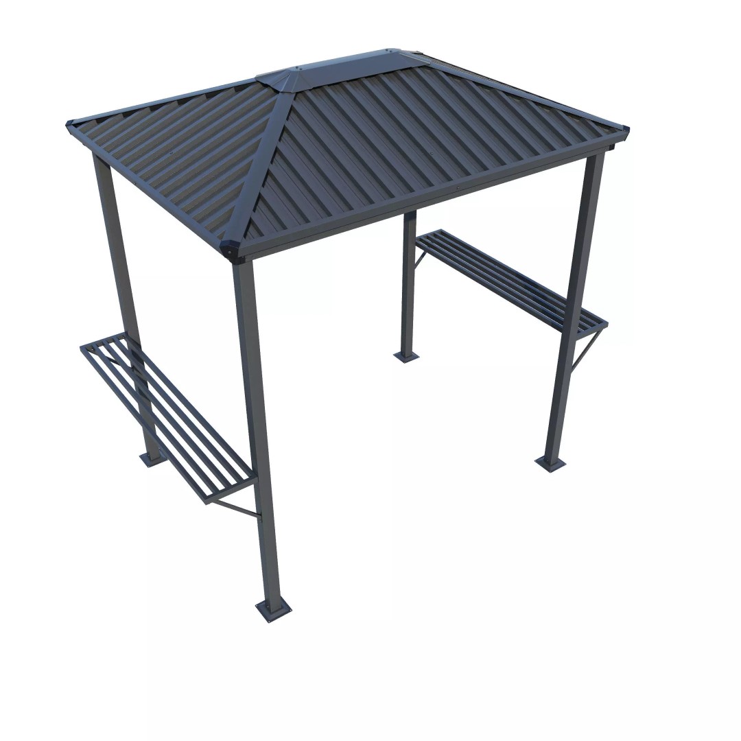 Terni Garden Point Mini Gazebo 3D Model – Modern Exterior Asset, FBX, V-Ray - View 17