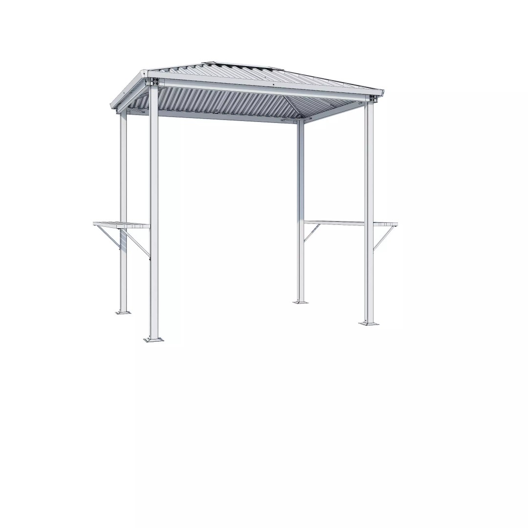 Terni Garden Point Mini Gazebo 3D Model – Modern Exterior Asset, FBX, V-Ray - View 19