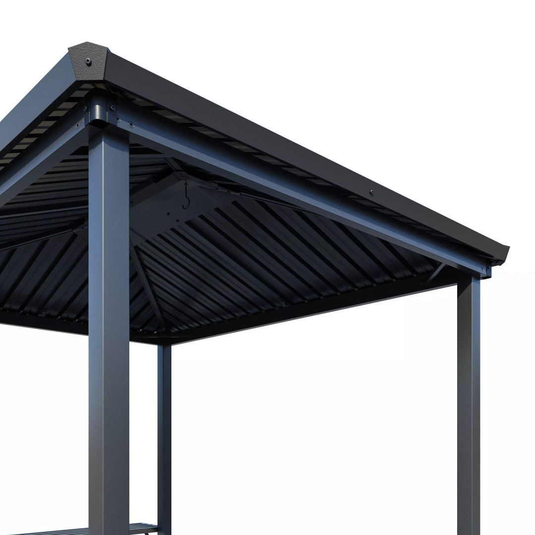 Terni Garden Point Mini Gazebo 3D Model – Modern Exterior Asset, FBX, V-Ray - View 3
