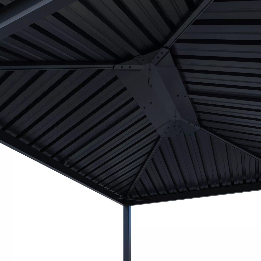 Terni Garden Point Mini Gazebo 3D Model – Modern Exterior Asset, FBX, V-Ray - View 4