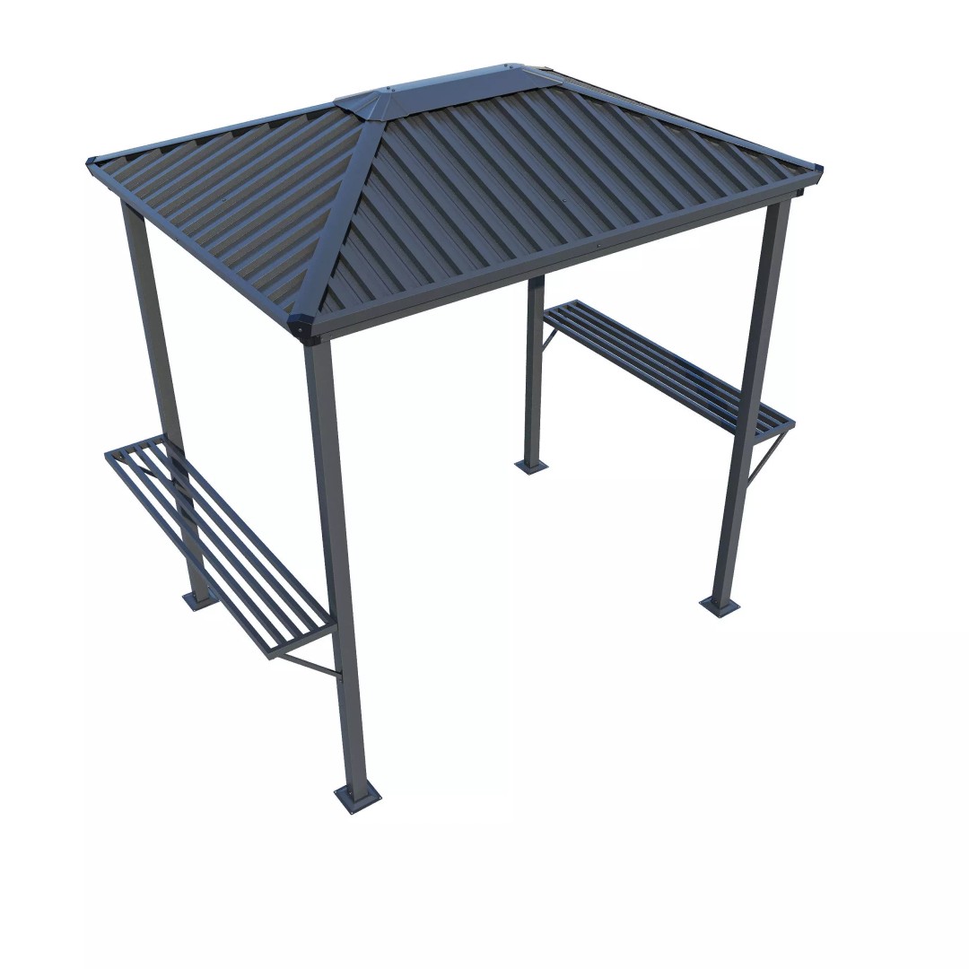 Terni Garden Point Mini Gazebo 3D Model – Modern Exterior Asset, FBX, V-Ray - View 6