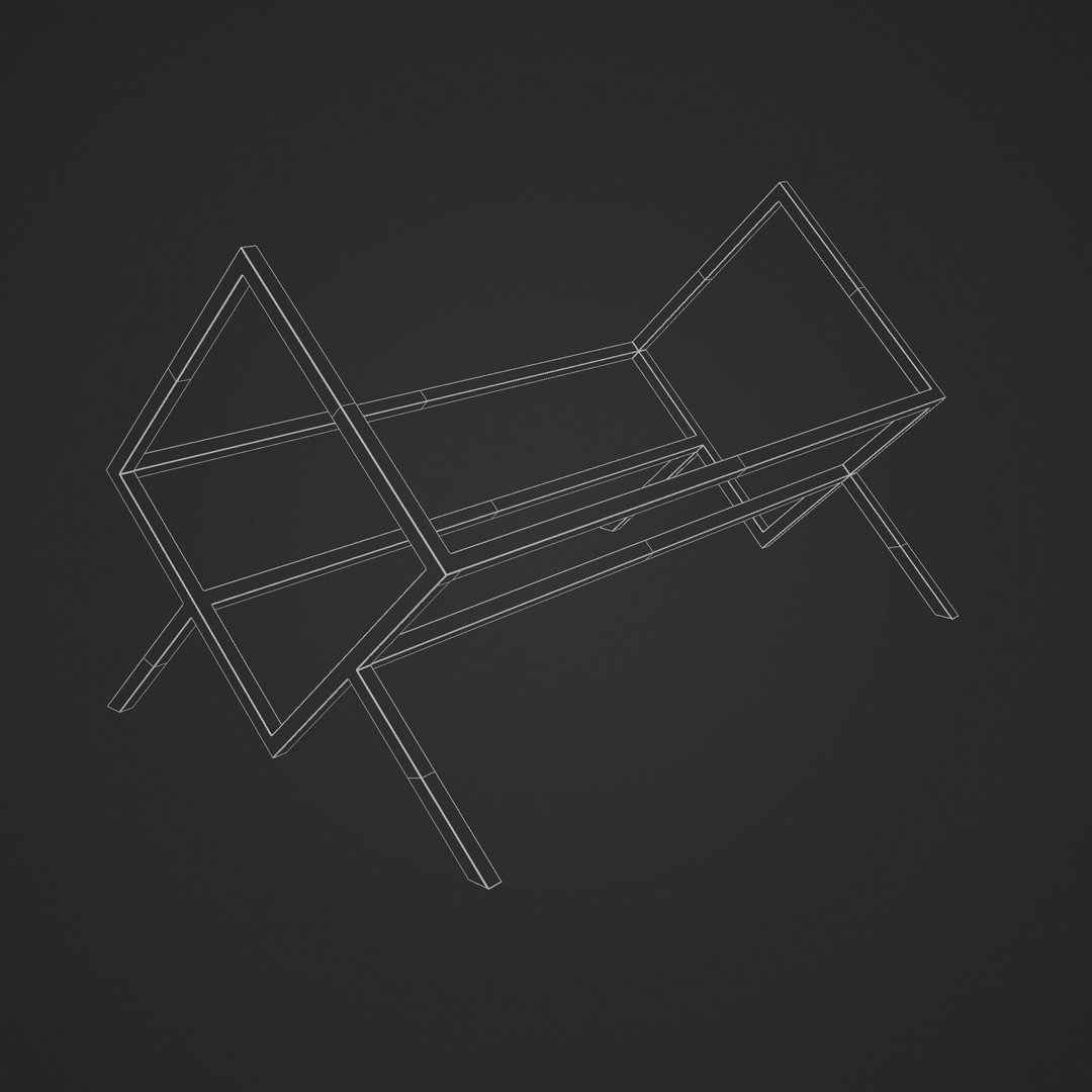 Vinyl Storage 3D Model – Realistic LP Organizer, Blender, FBX, OBJ