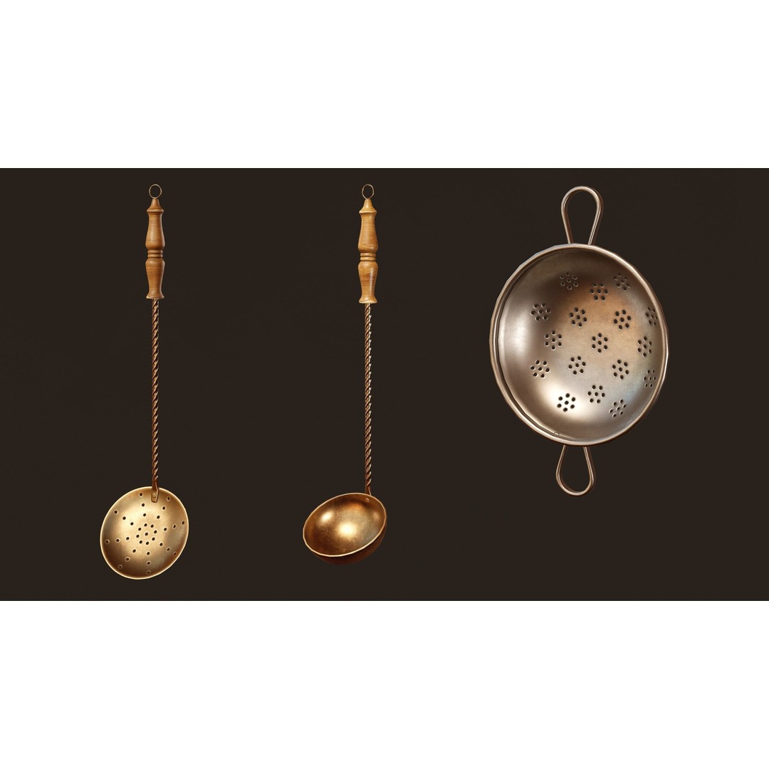Antique Stove 3D Model – Low Poly Game Ready Asset, FBX, OBJ - View 10
