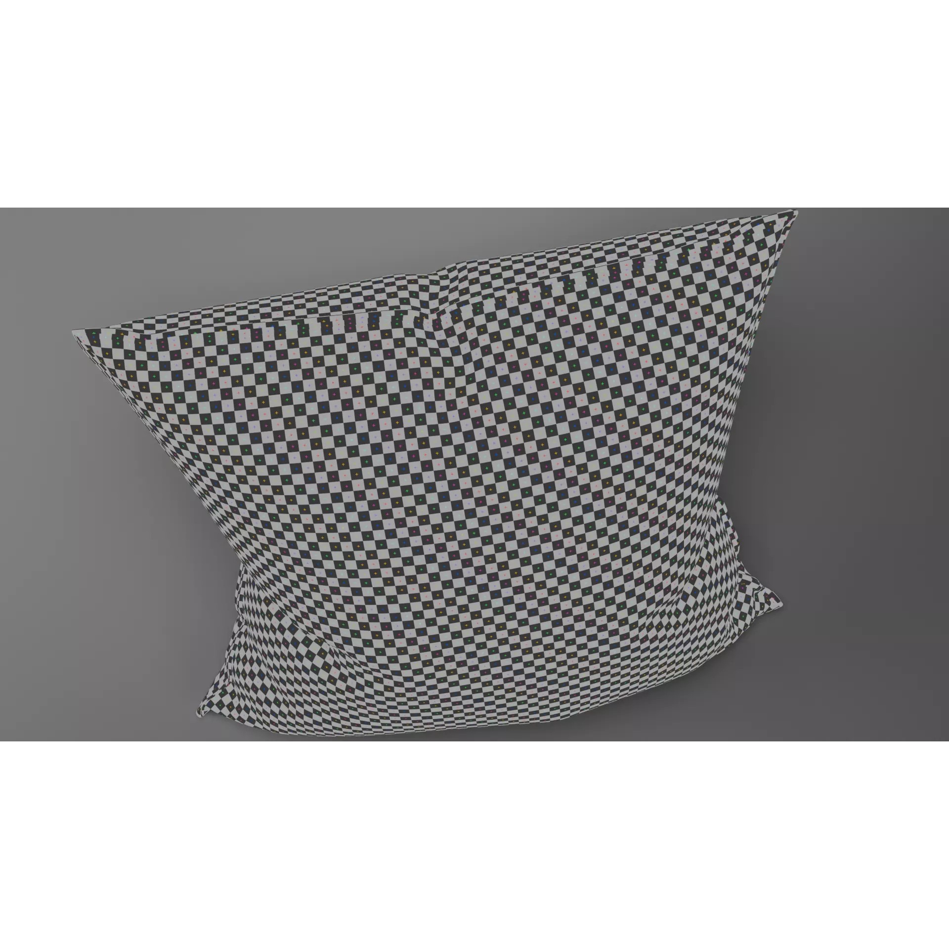 Linen Pillow - Game-Ready 3D Model - View 15