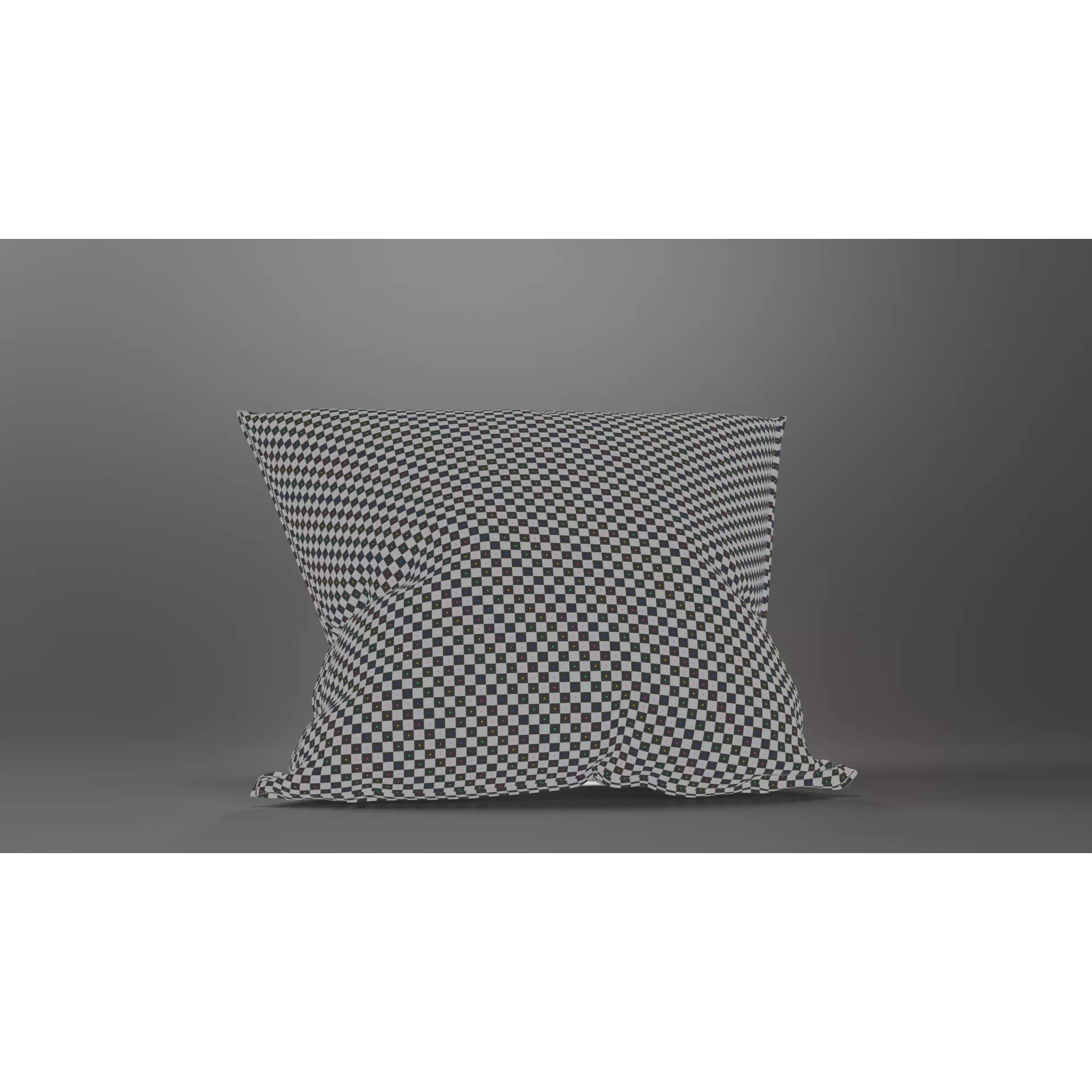 Linen Pillow - Game-Ready 3D Model - View 16