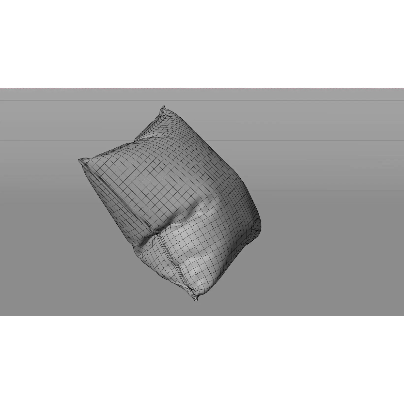 Linen Pillow - Game-Ready 3D Model - View 18