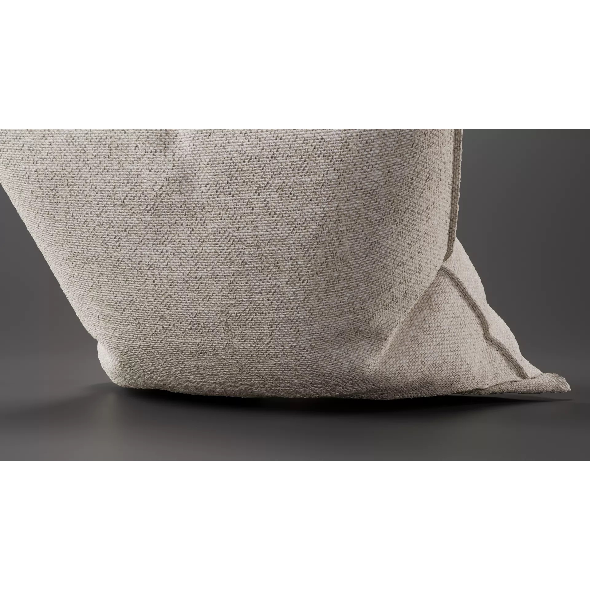 Linen Pillow - Game-Ready 3D Model - View 4
