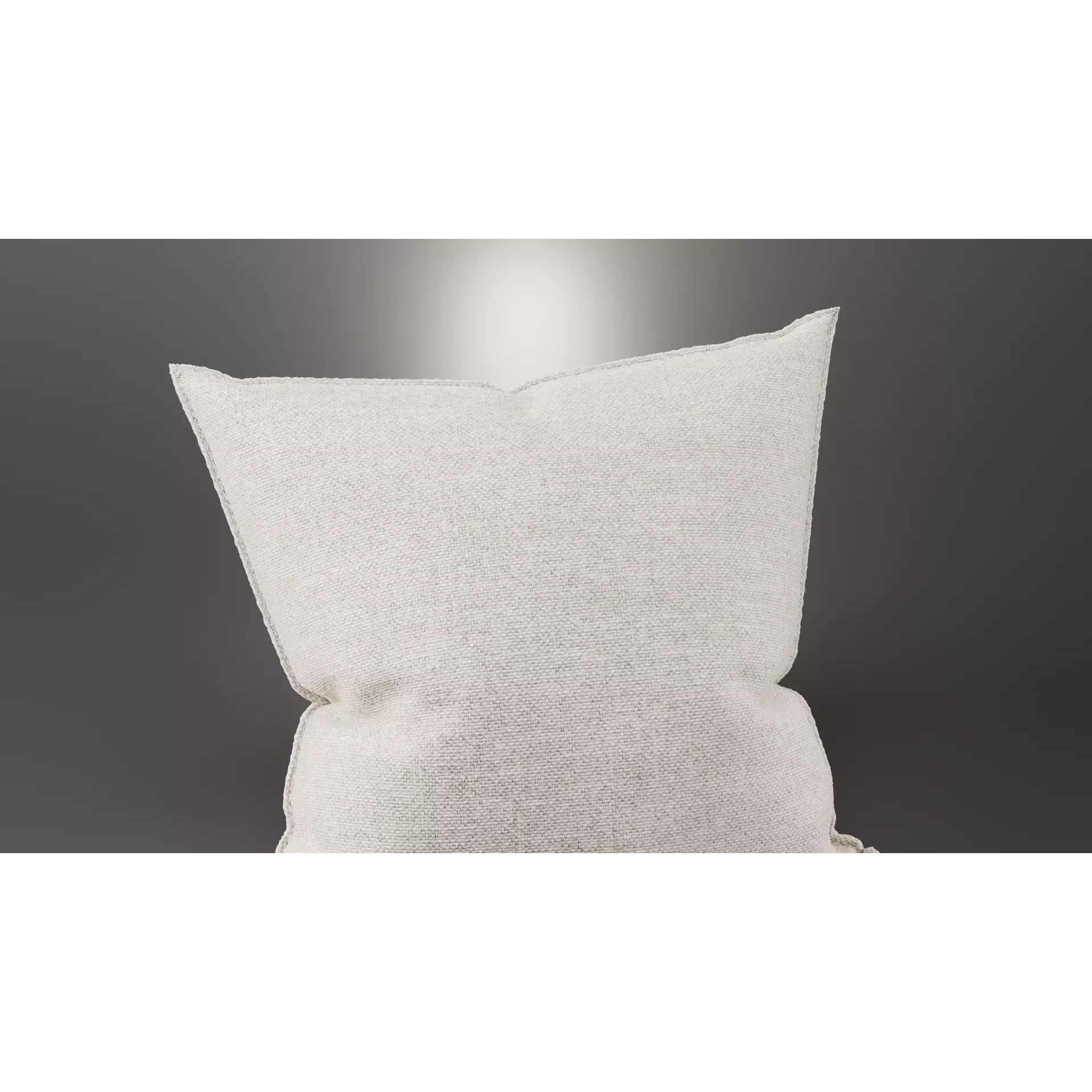 Linen Pillow - Game-Ready 3D Model - View 6