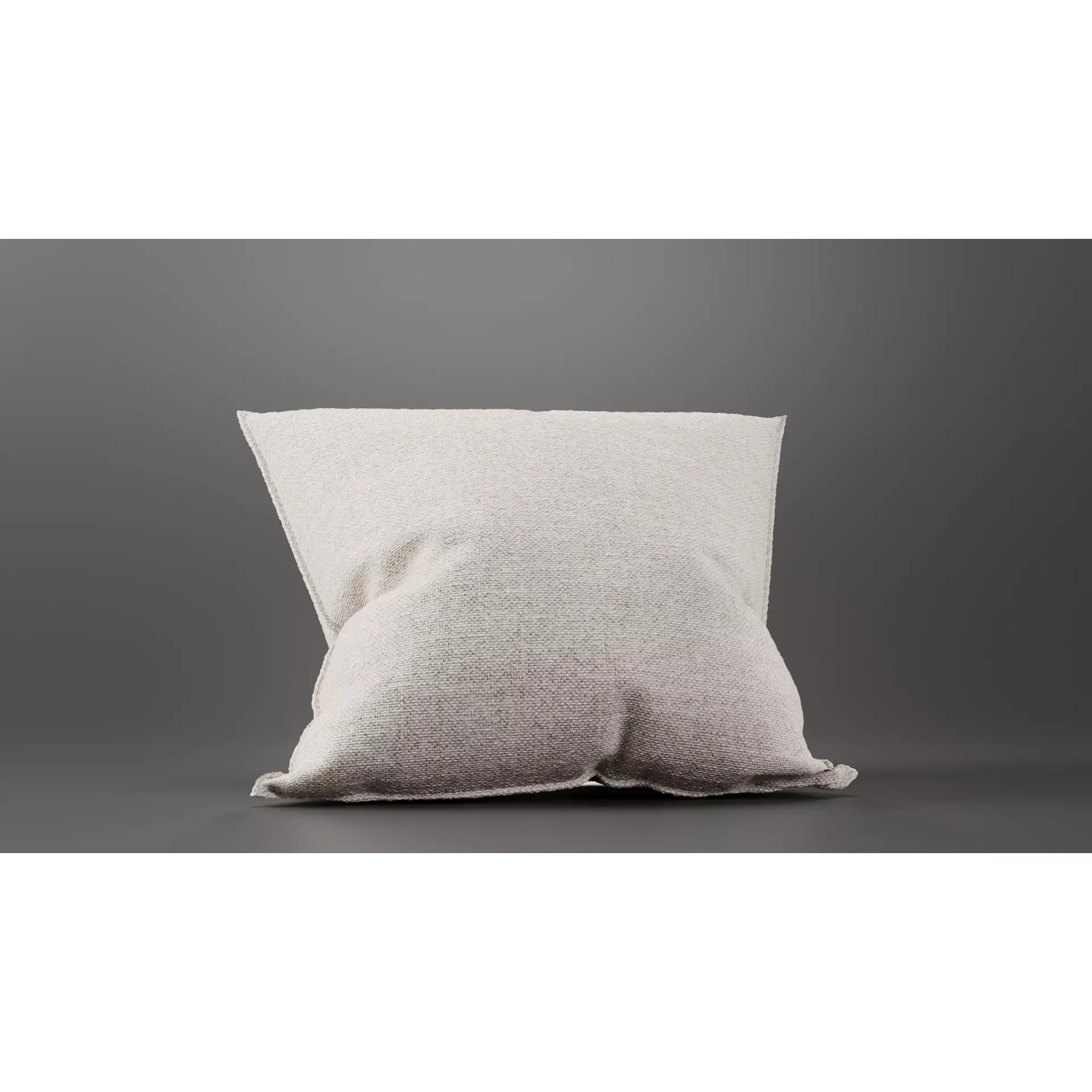 Linen Pillow - Game-Ready 3D Model - View 9