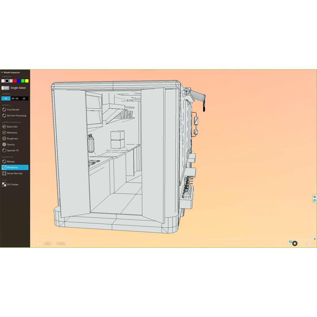 Morgan Olson KFC Nashville Food Truck 3D Model – Low Poly Game Asset, FBX - View 9