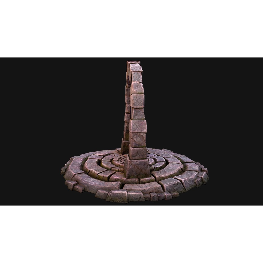 Medieval Portal Teleport 3D Model – Low Poly Game Asset, PBR, FBX - View 11