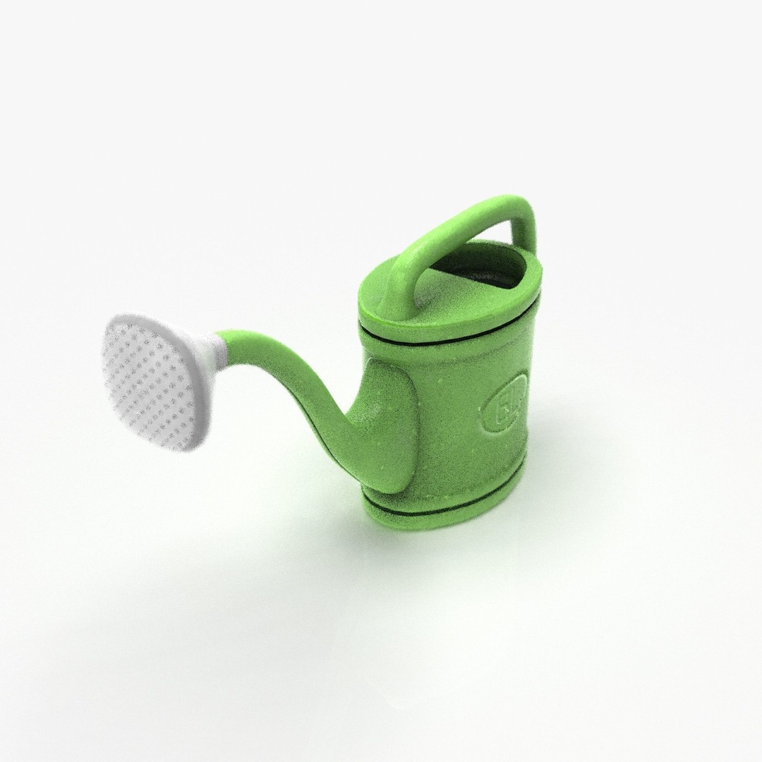 Watering Can 3D Model – Low Poly PBR Game Asset, FBX, OBJ, Blender - View 13