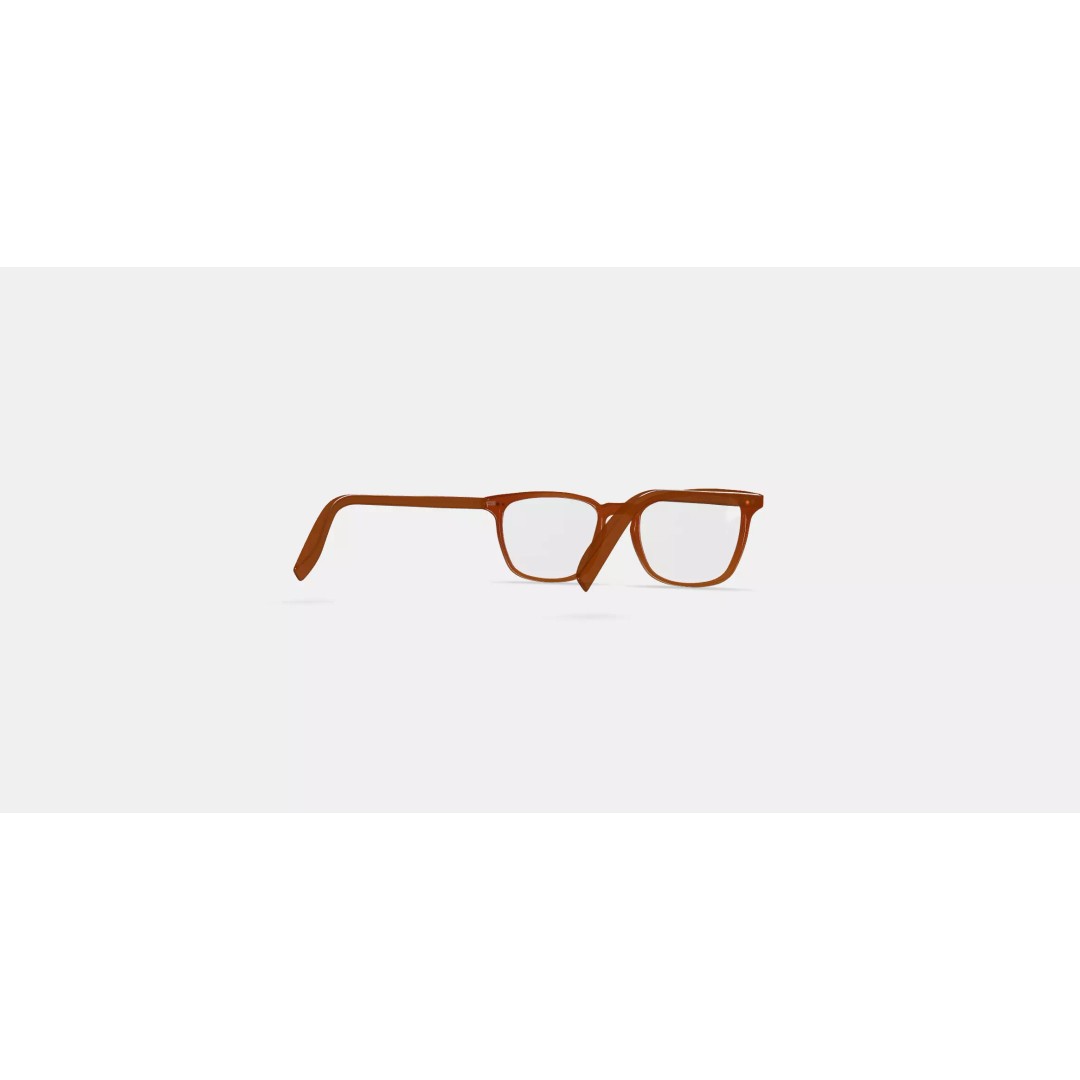 Elias Eyeglasses 3D Model – Cacao Crystal PBR Asset, Game Ready - View 2