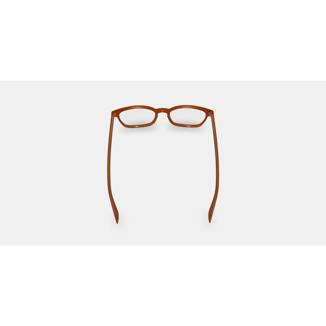 Elias Eyeglasses 3D Model – Cacao Crystal PBR Asset, Game Ready - View 3