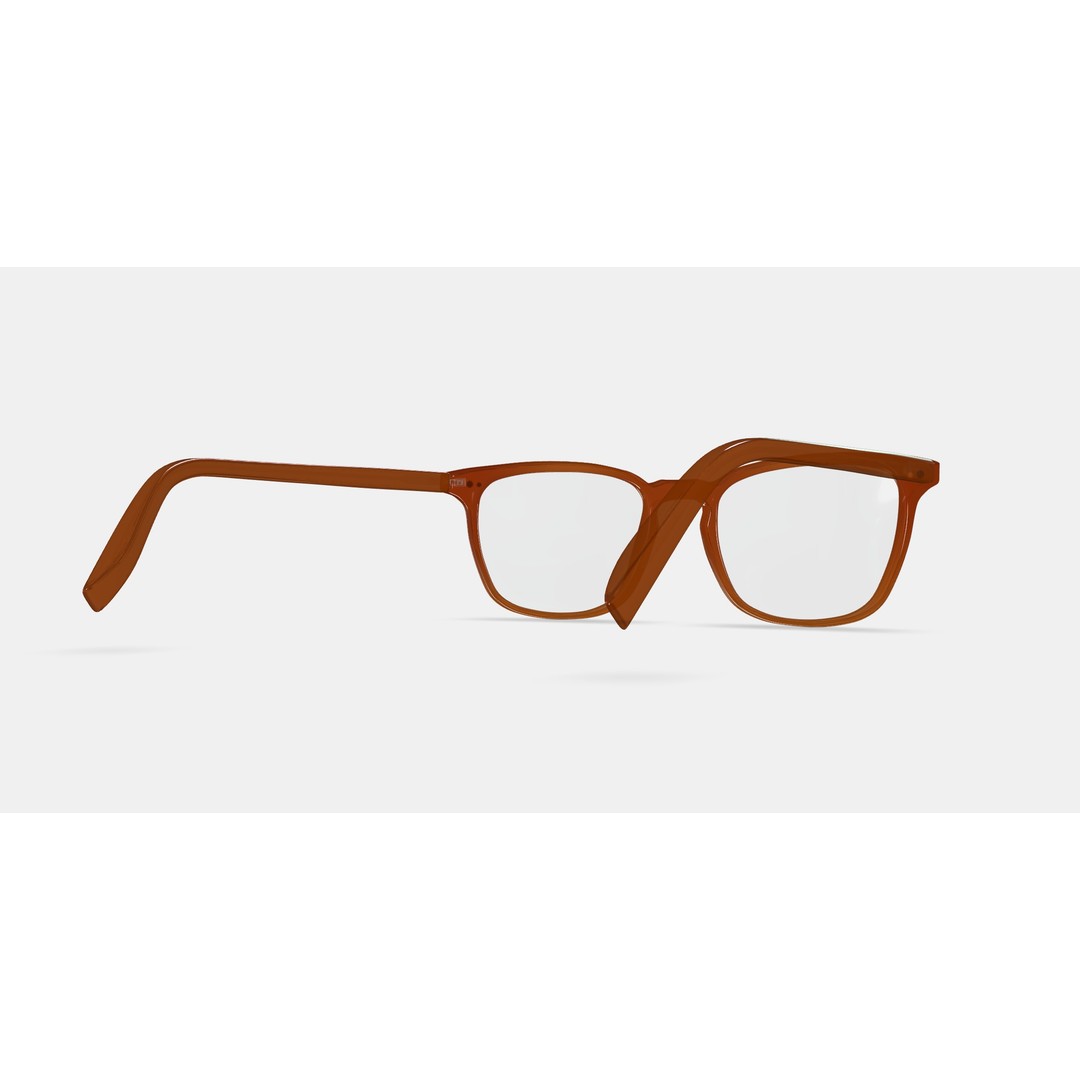 Elias Eyeglasses 3D Model – Cacao Crystal PBR Asset, Game Ready - View 9