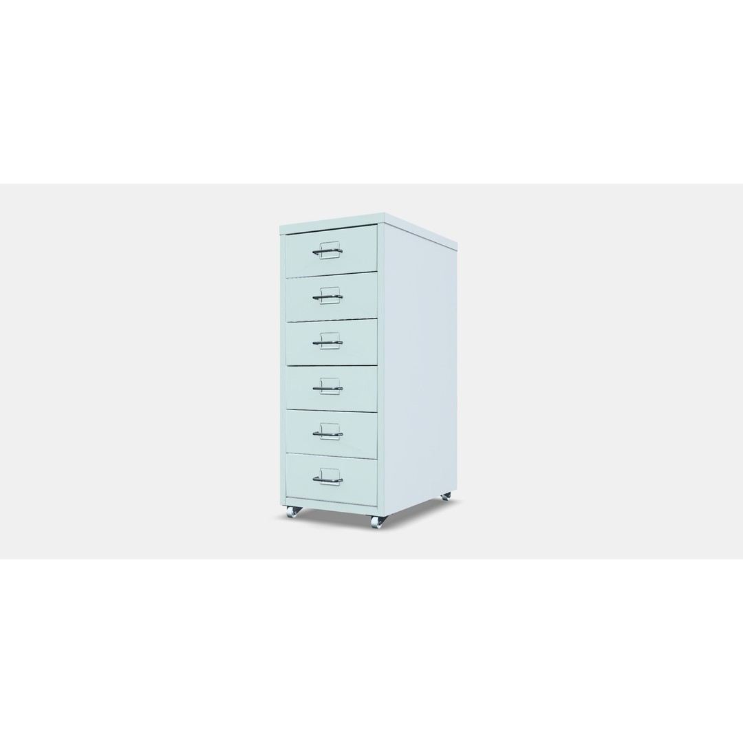 HELMER Drawer Unit 3D Model – Compact Furniture for Office, FBX - View 13