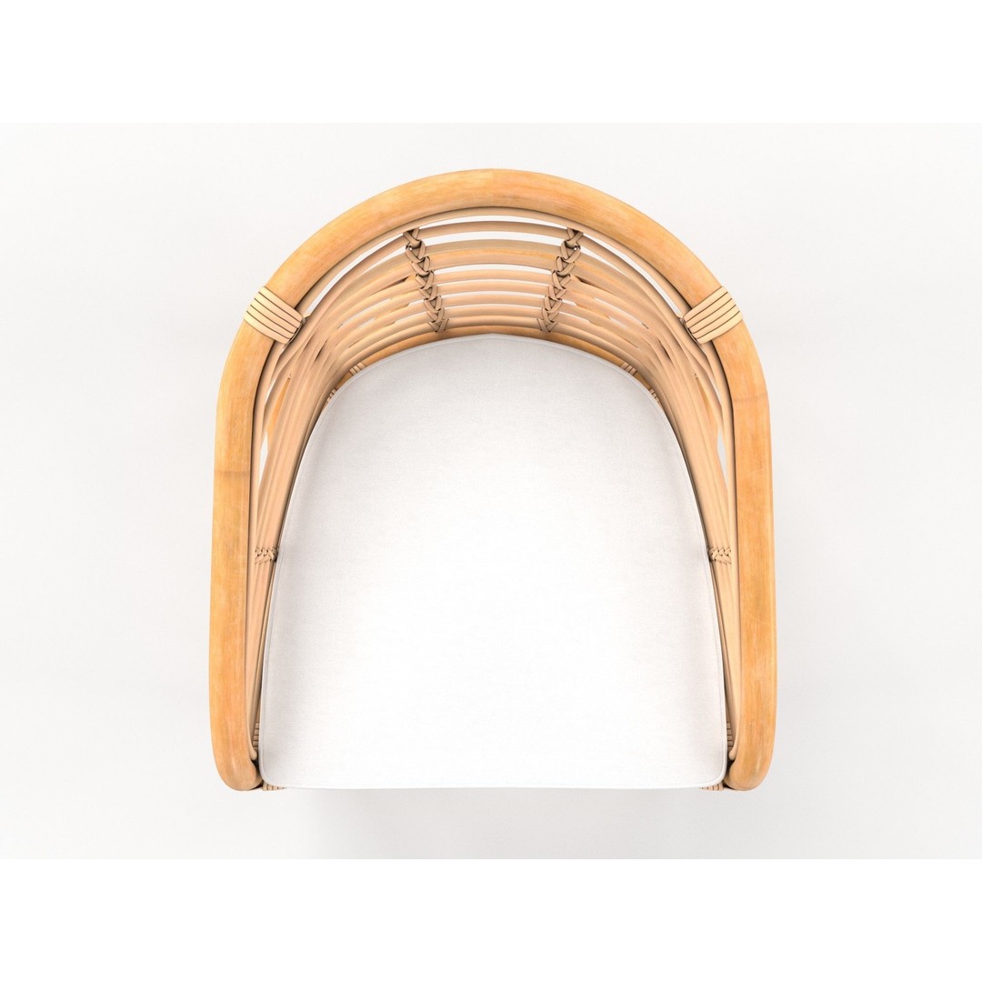 Maverick Bohemian Bamboo Bar Stool 3D Model – PBR Interior Asset, FBX, OBJ