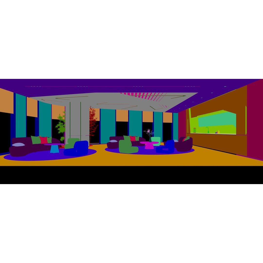 Office Interior 3D Model – Realistic Workspace, FBX, OBJ Formats