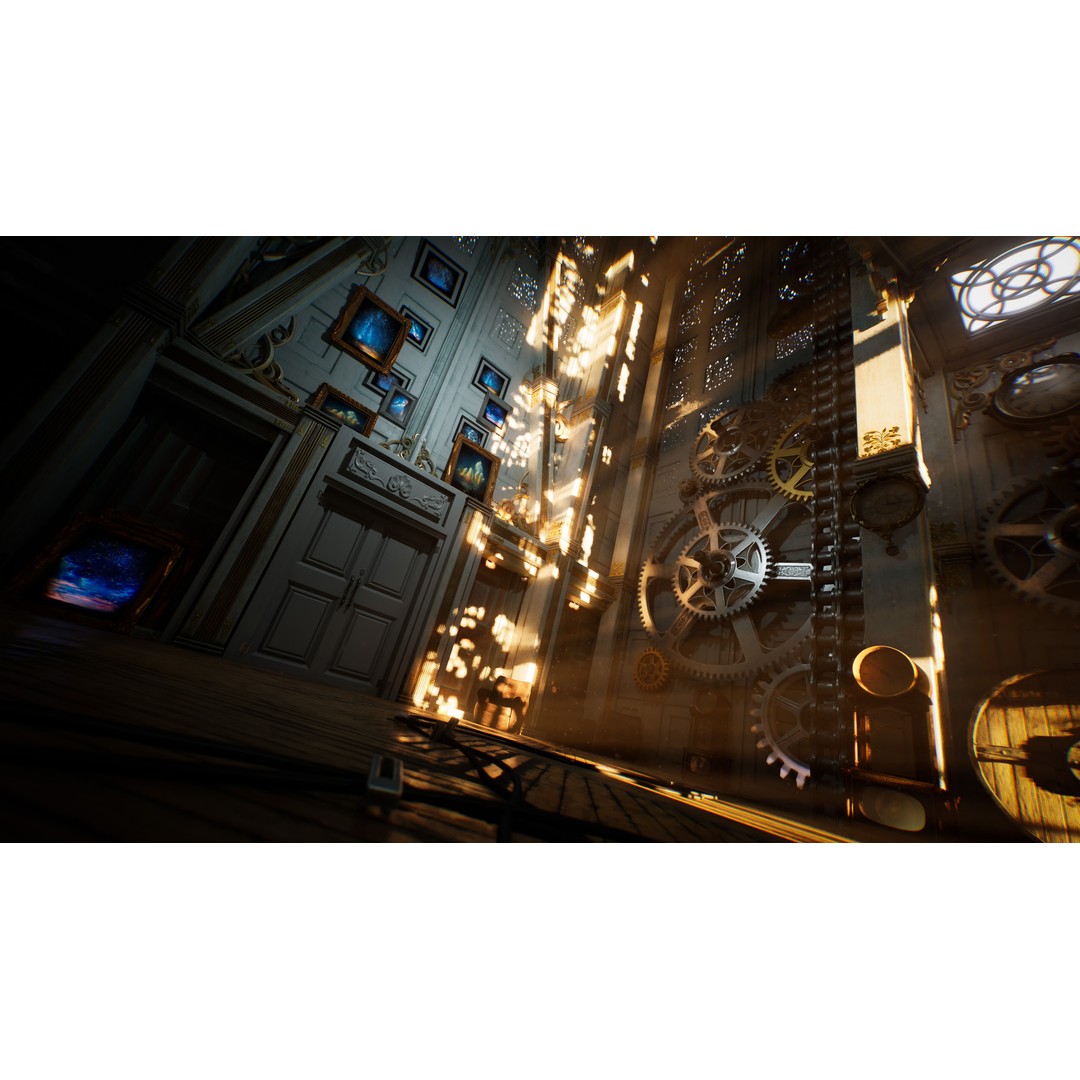 Steampunk Clocktower 3D Model – Low Poly Game Asset, PBR Textures - View 13