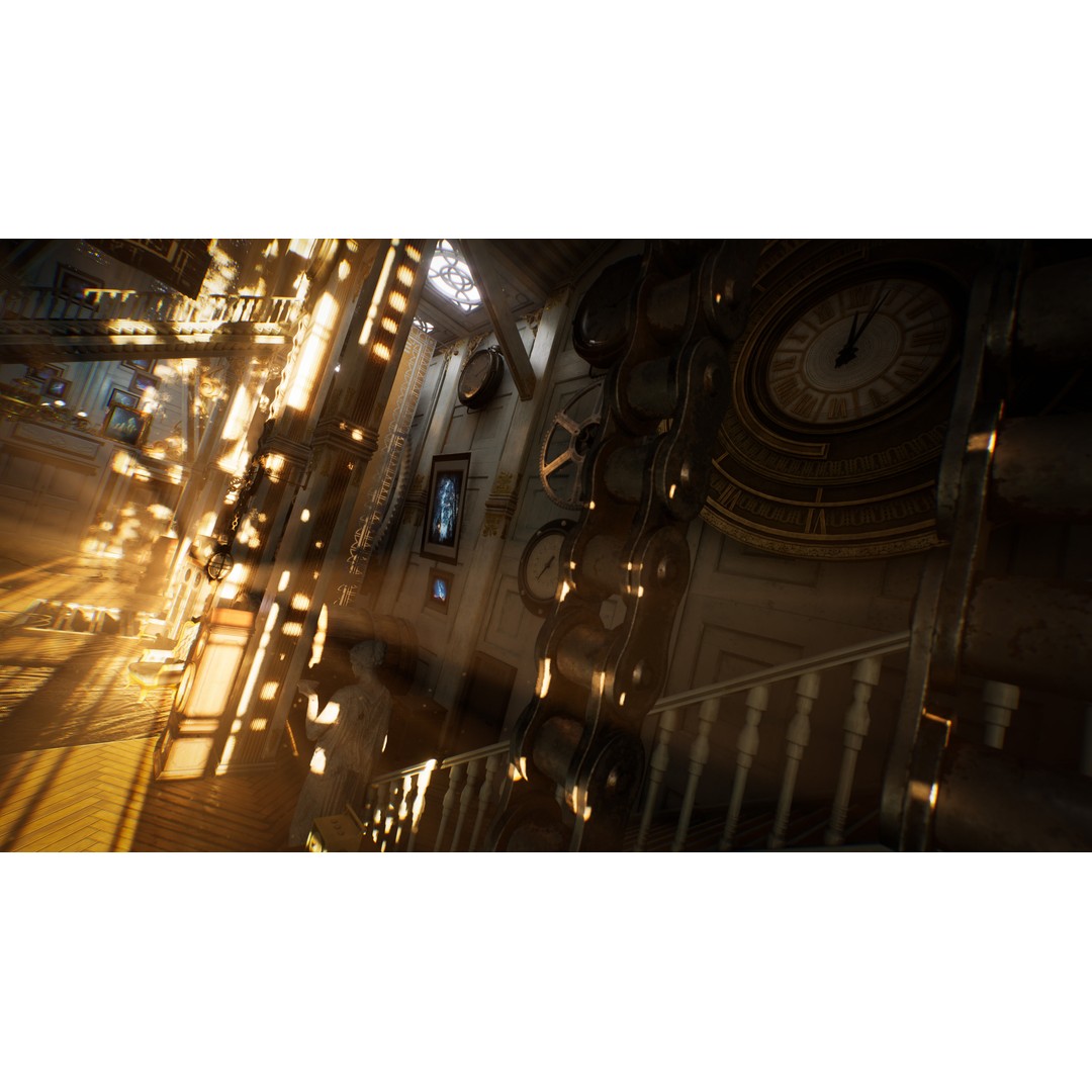 Steampunk Clocktower 3D Model – Low Poly Game Asset, PBR Textures - View 16