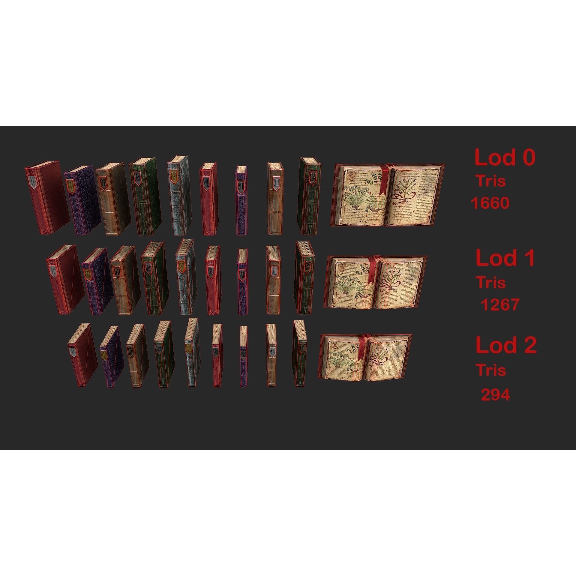 Medieval Laboratory Furniture Set - Low-Poly Game-Ready 3D Model - View 13