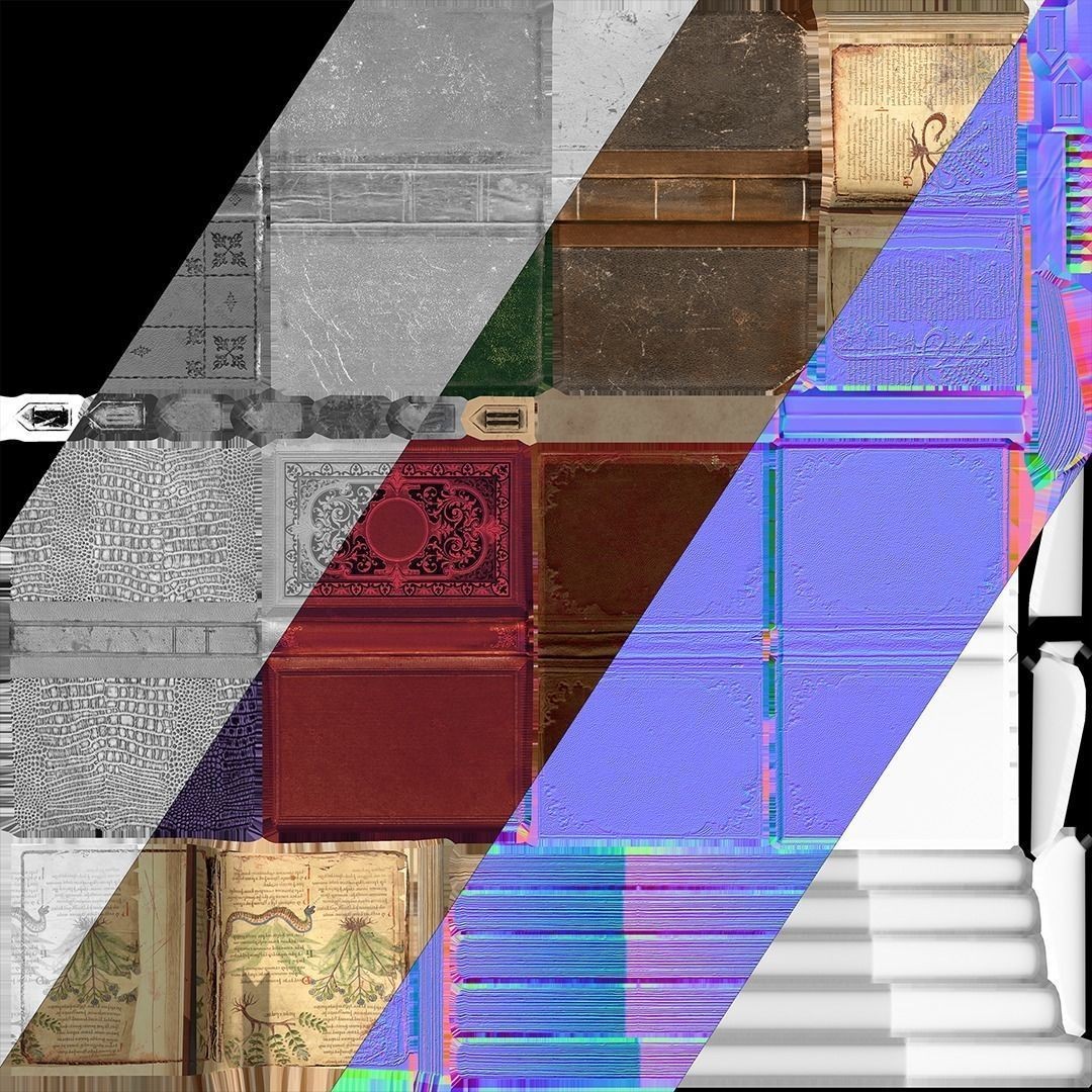 Medieval Laboratory Furniture Set - Low-Poly Game-Ready 3D Model - View 15