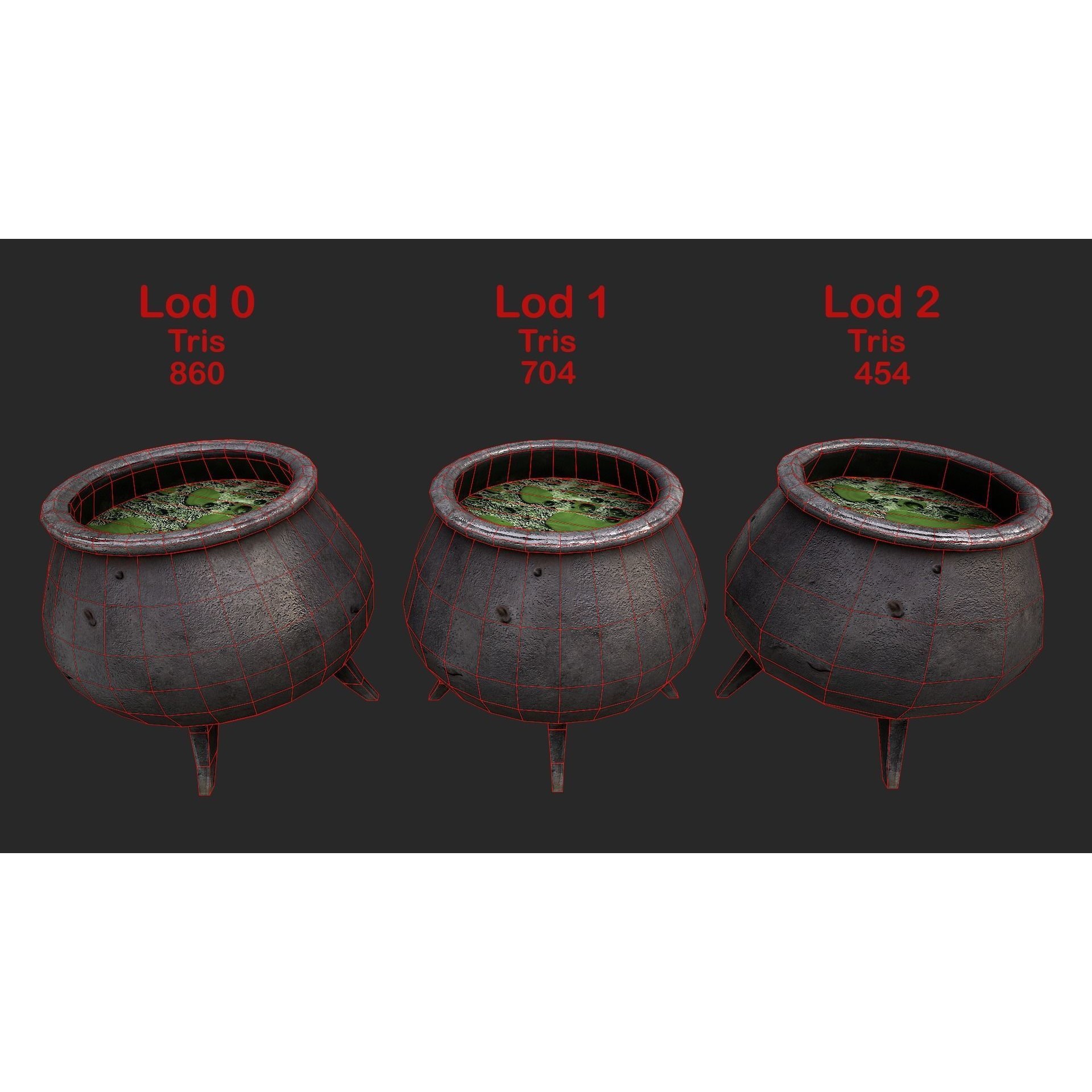 Medieval Laboratory Furniture Set - Low-Poly Game-Ready 3D Model - View 18