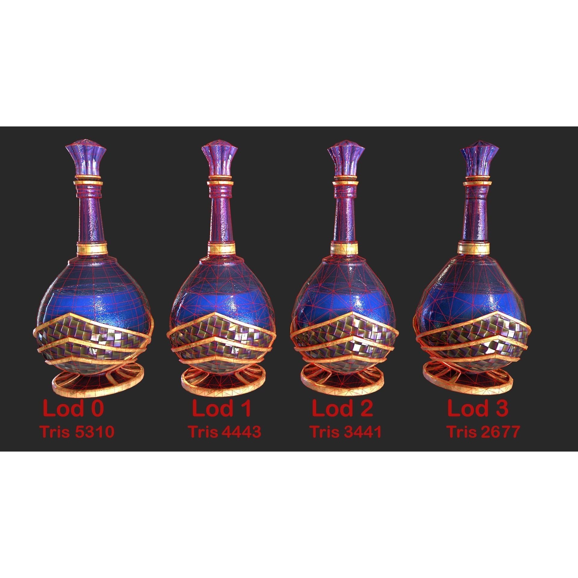 Medieval Laboratory Furniture Set - Low-Poly Game-Ready 3D Model - View 23