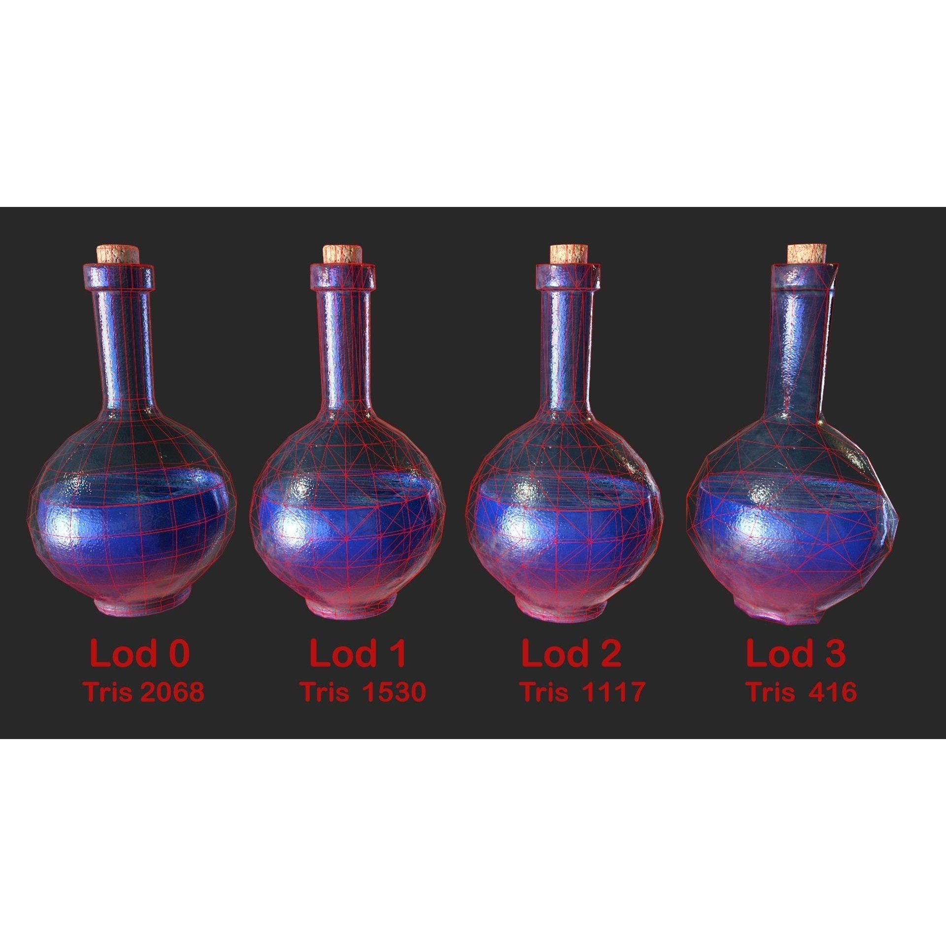 Medieval Laboratory Furniture Set - Low-Poly Game-Ready 3D Model - View 29