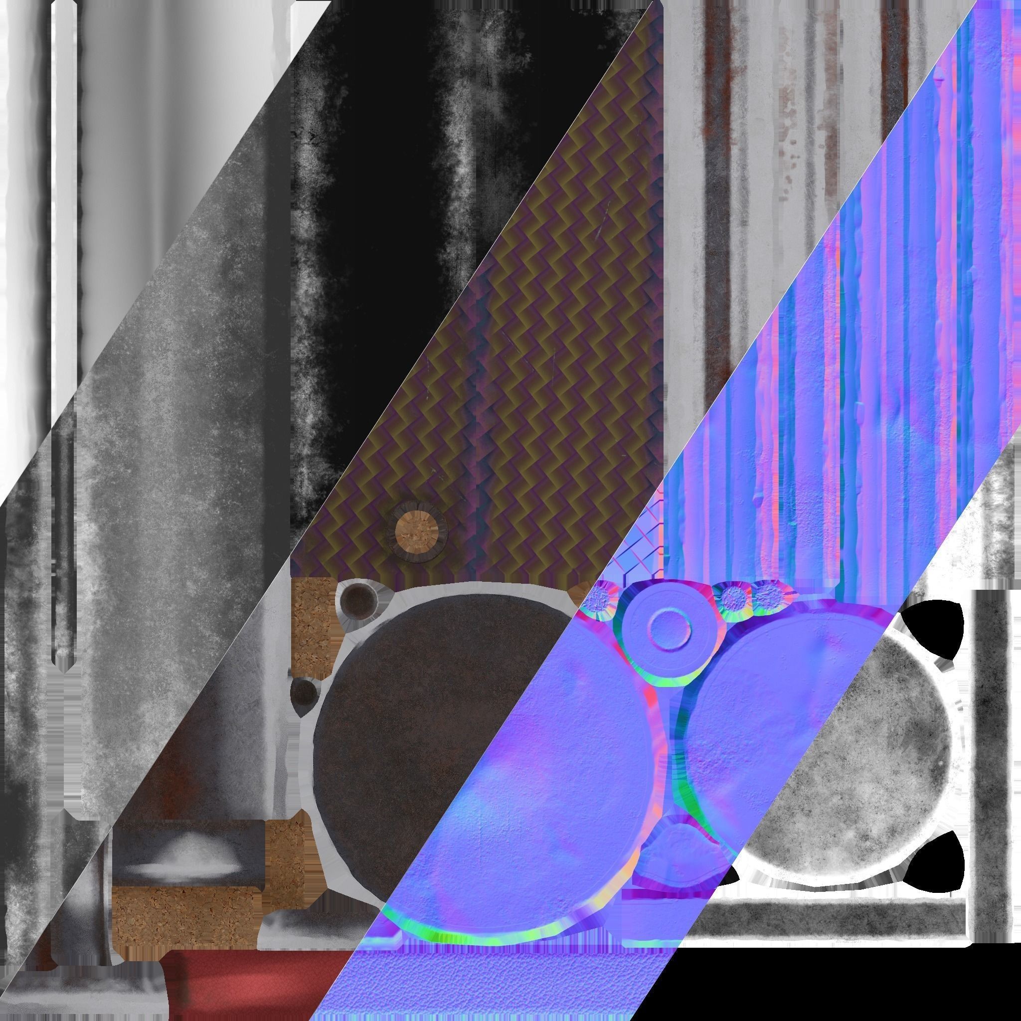 Medieval Laboratory Furniture Set - Low-Poly Game-Ready 3D Model - View 37