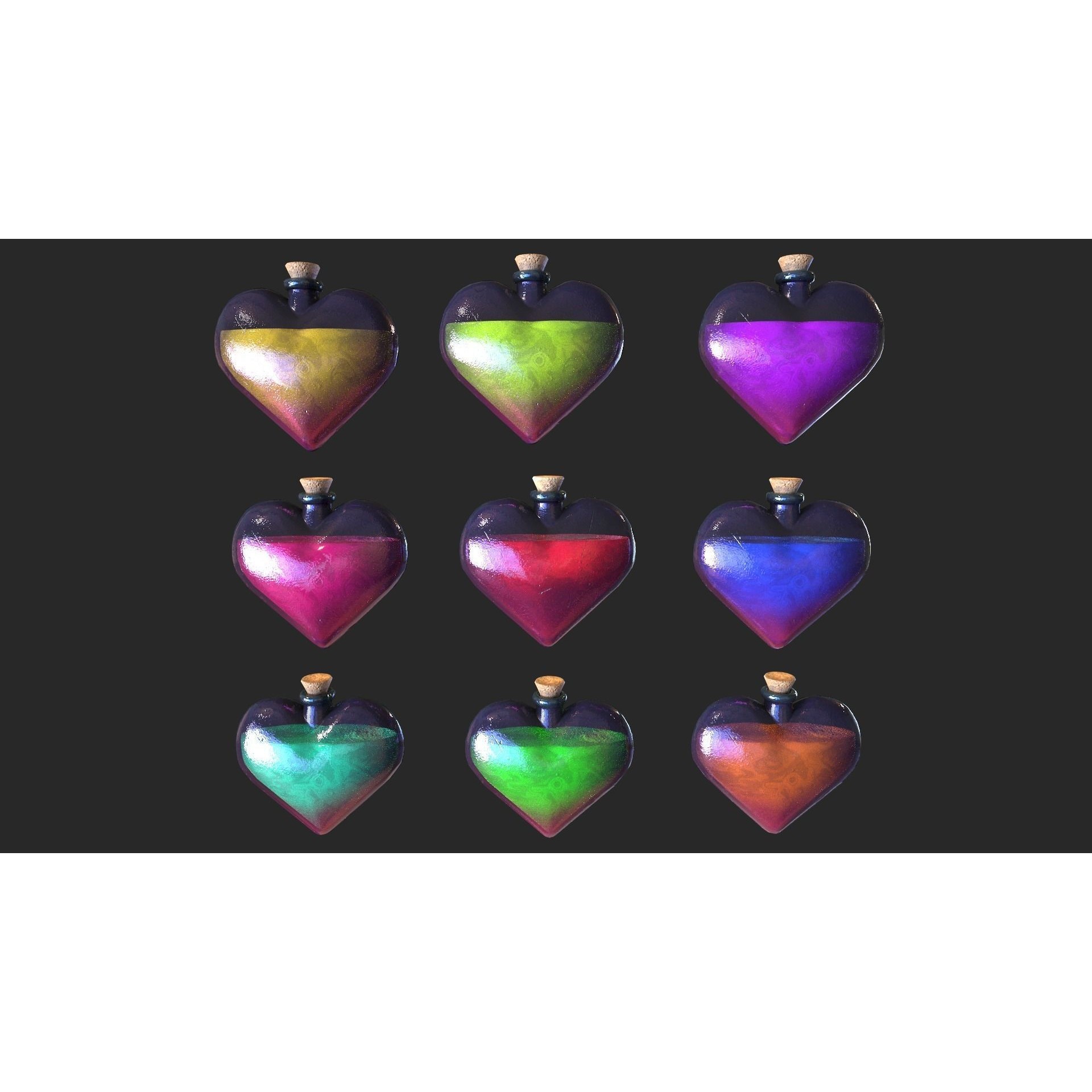 Medieval Laboratory Furniture Set - Low-Poly Game-Ready 3D Model - View 39