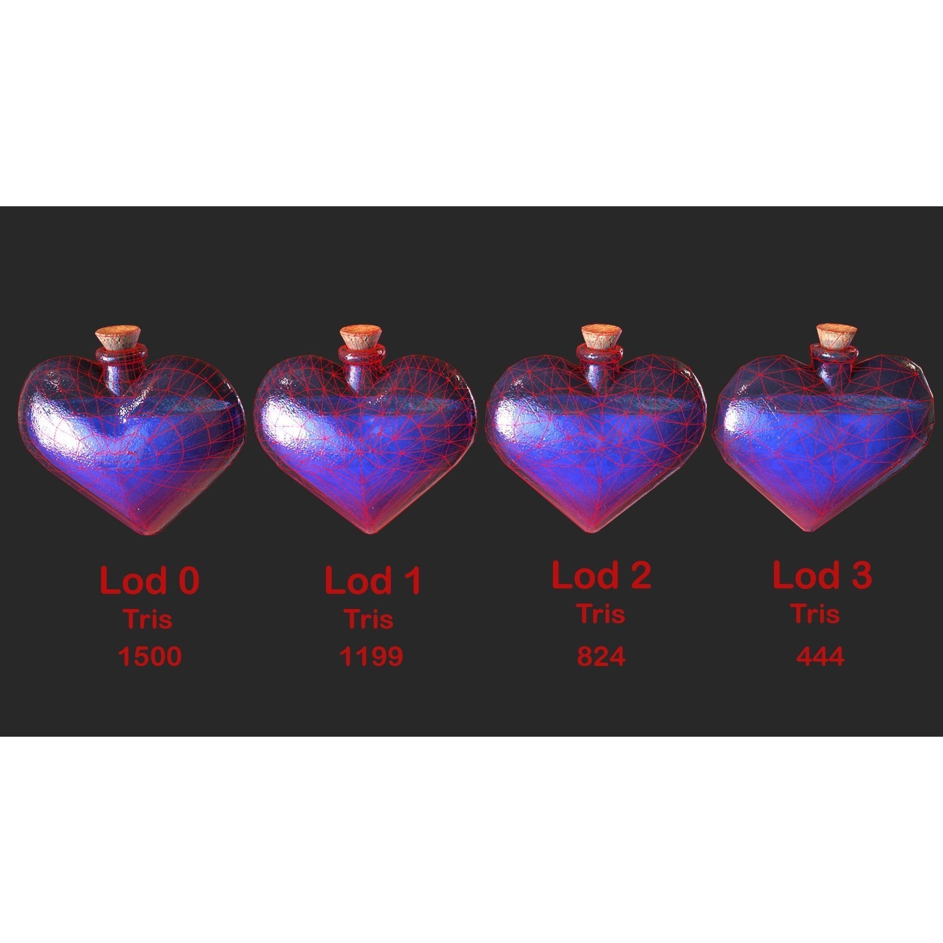 Medieval Laboratory Furniture Set - Low-Poly Game-Ready 3D Model - View 40