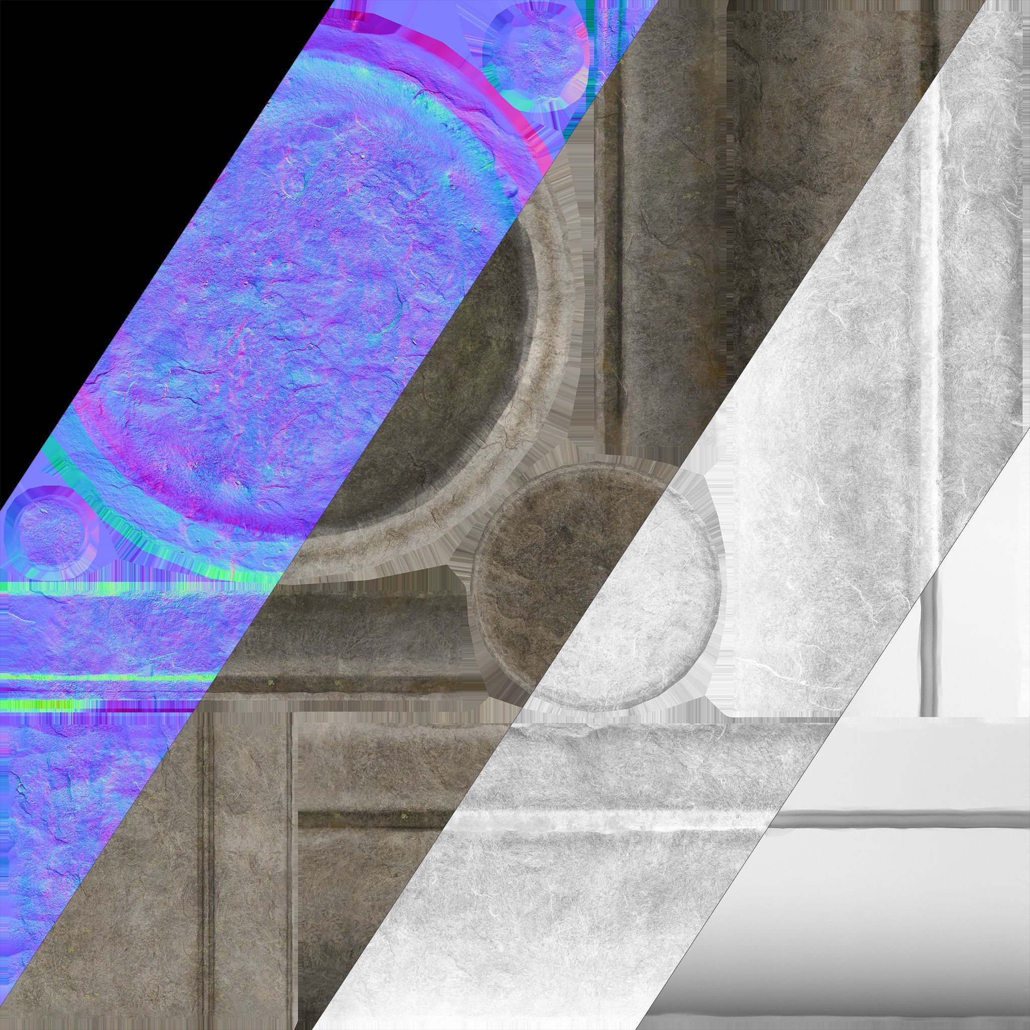 Medieval Laboratory Furniture Set - Low-Poly Game-Ready 3D Model - View 45