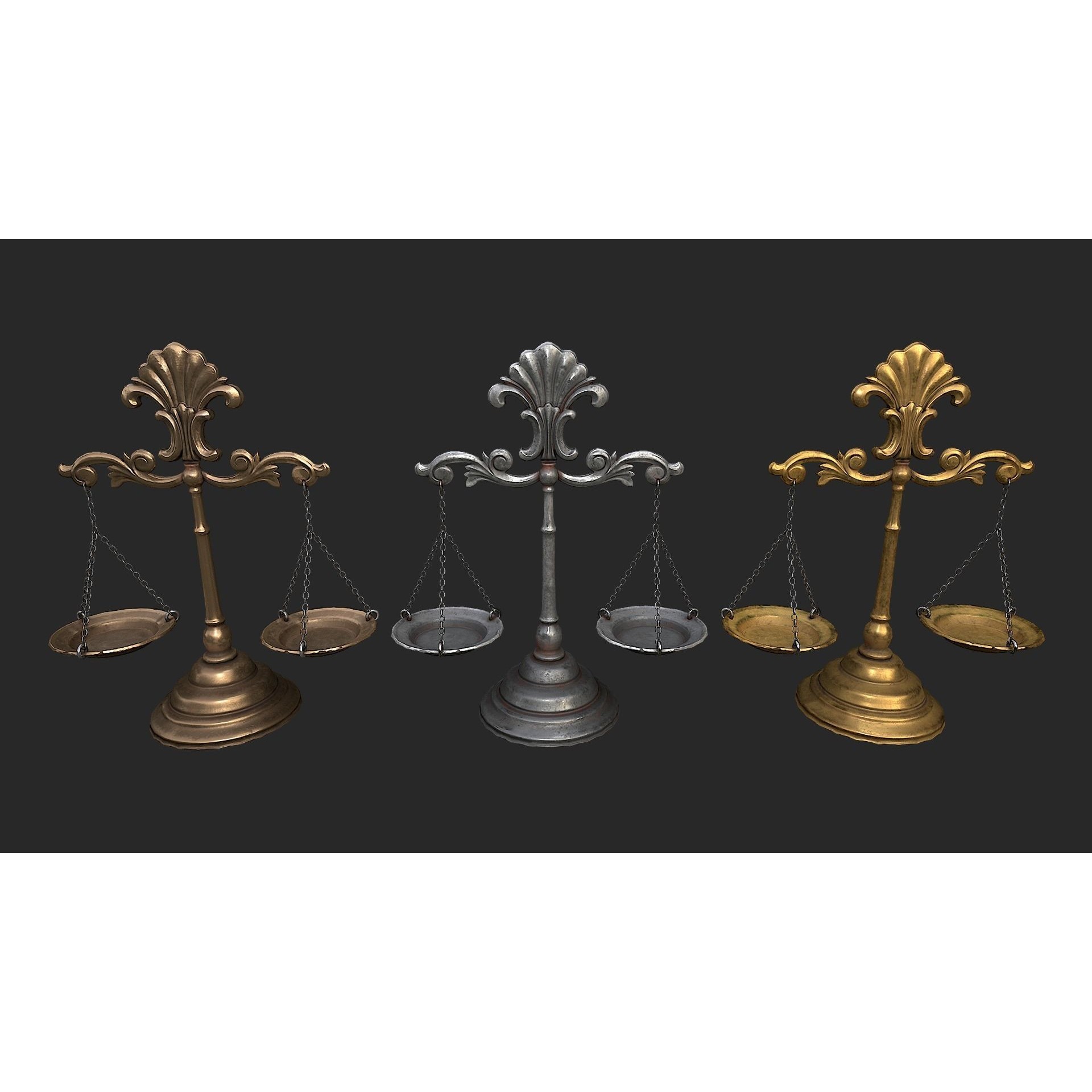 Medieval Laboratory Furniture Set - Low-Poly Game-Ready 3D Model - View 49