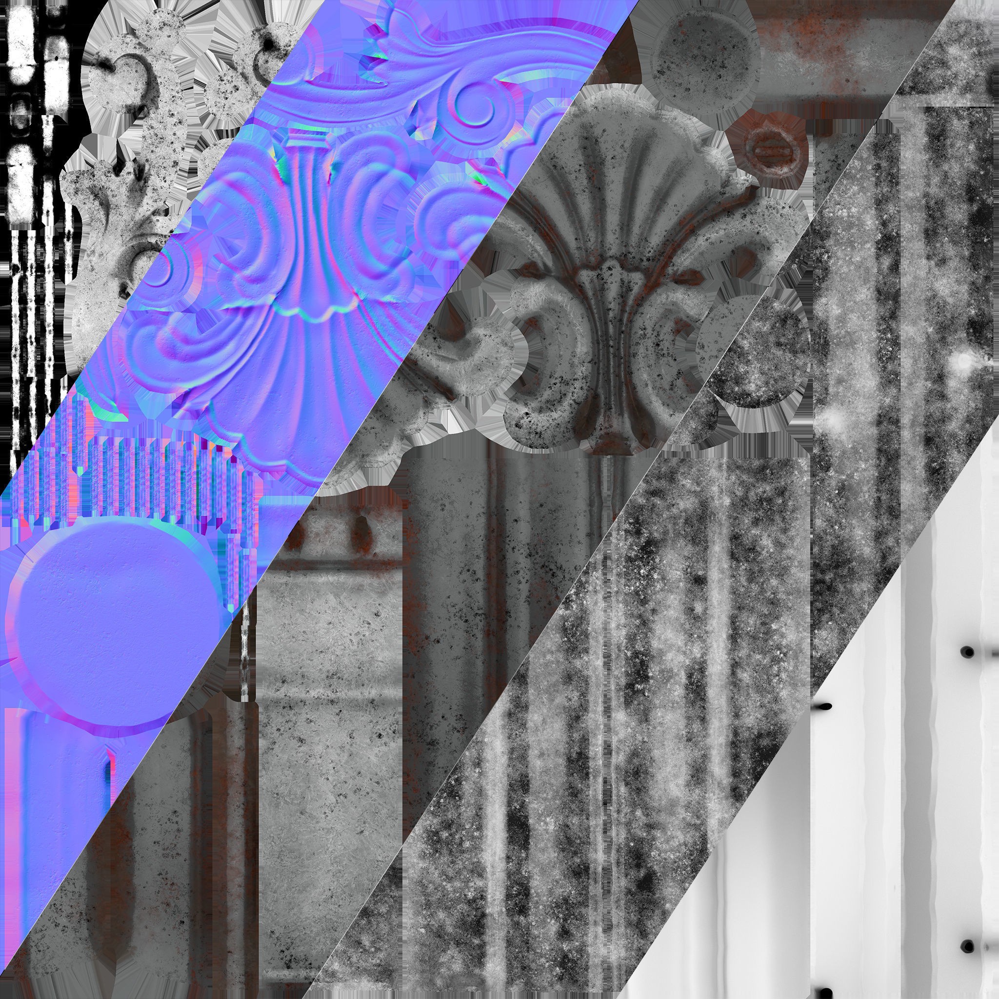 Medieval Laboratory Furniture Set - Low-Poly Game-Ready 3D Model - View 51