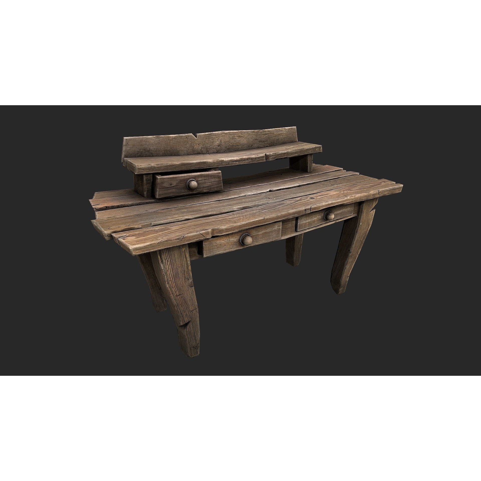 Medieval Laboratory Furniture Set - Low-Poly Game-Ready 3D Model - View 66