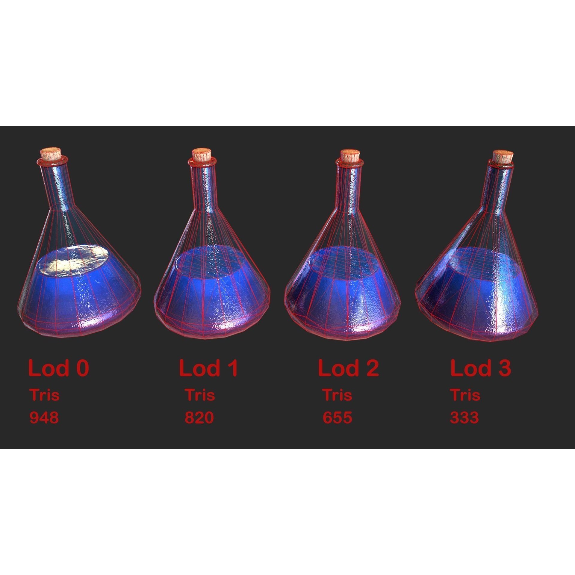 Medieval Laboratory Furniture Set - Low-Poly Game-Ready 3D Model - View 71