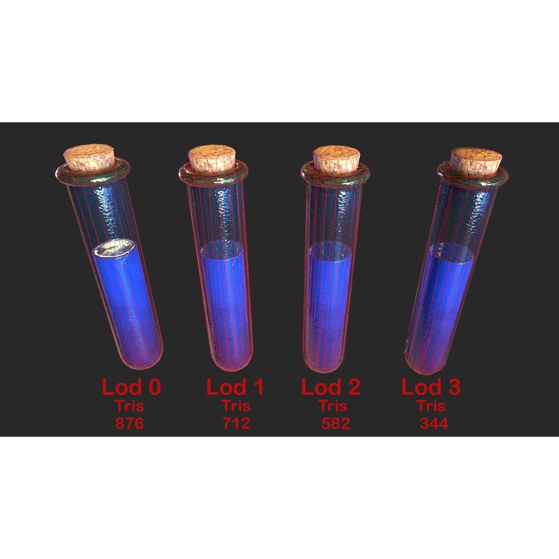 Medieval Laboratory Furniture Set - Low-Poly Game-Ready 3D Model - View 73