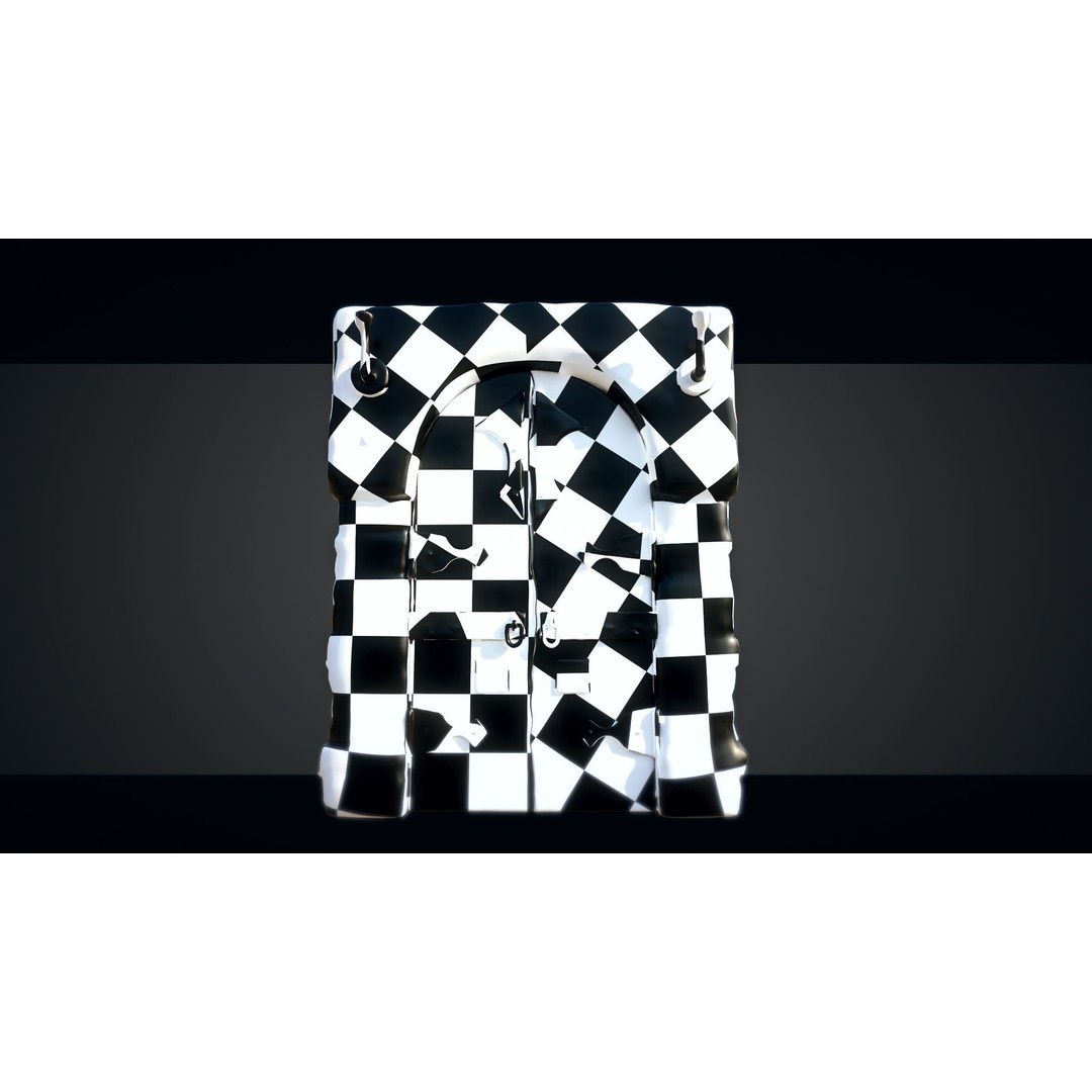 Medieval Gateway 3D Model – Low Poly PBR Asset, FBX & OBJ Formats - View 11