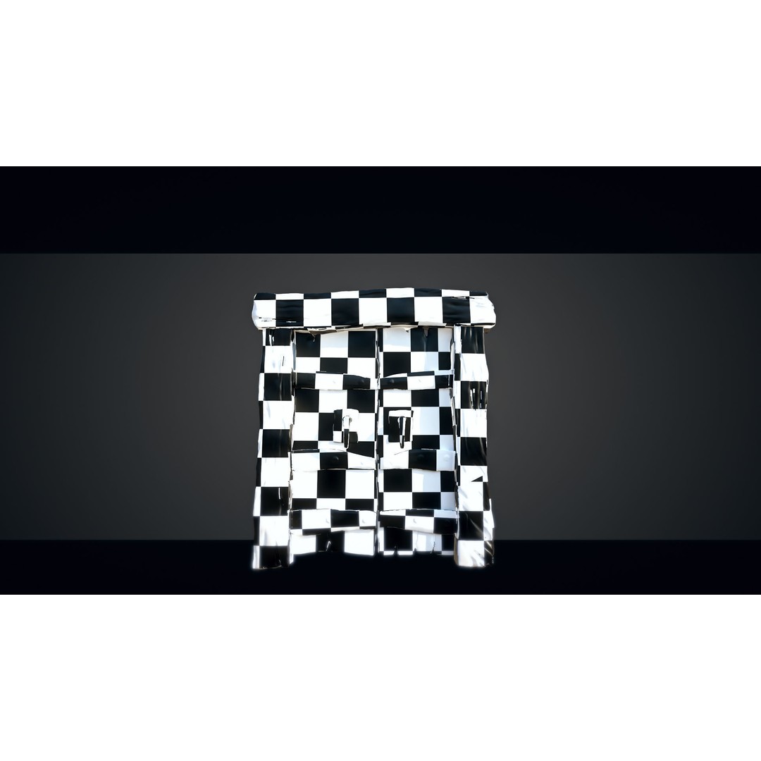 Medieval Gateway 3D Model – Low Poly PBR Asset, FBX & OBJ Formats - View 12