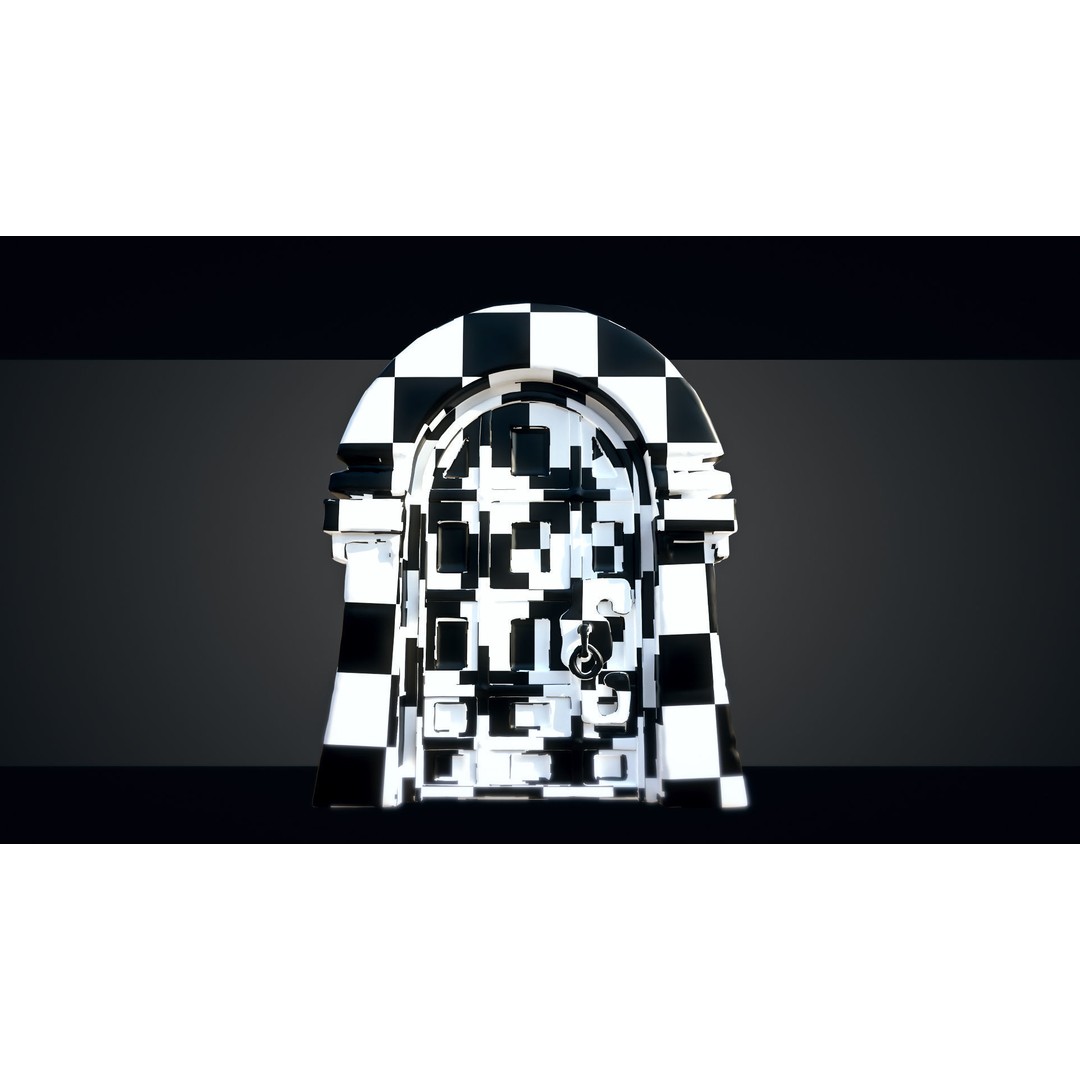 Medieval Gateway 3D Model – Low Poly PBR Asset, FBX & OBJ Formats - View 13