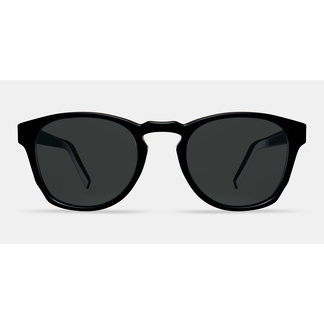 Topper Sunglasses 3D Model – Black Matte Eclipse, PBR Materials - View 12