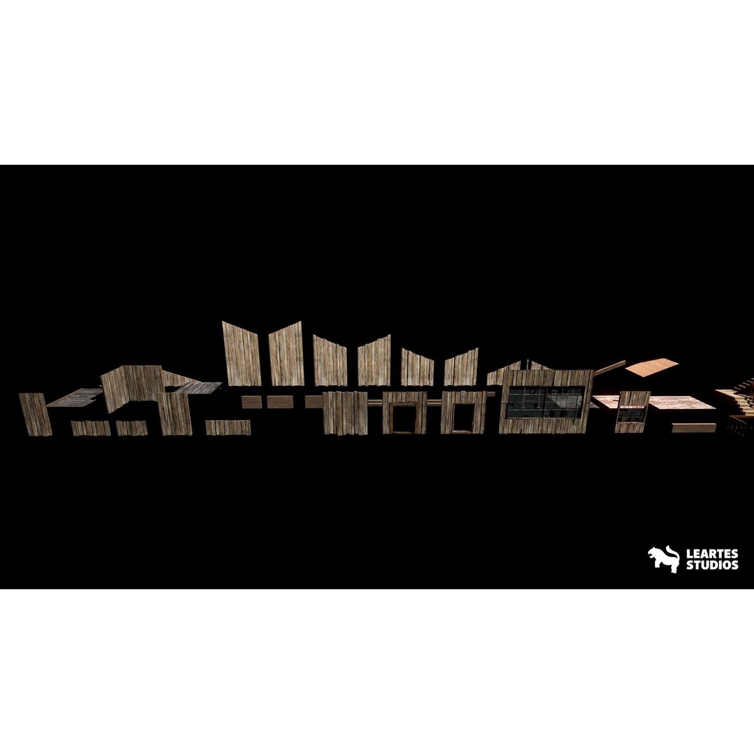 Retropunk Saloon Environment 3D Model – Low Poly Game Ready Asset, FBX - View 13