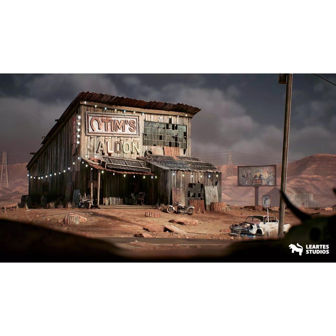 Retropunk Saloon Environment 3D Model – Low Poly Game Ready Asset, FBX - View 2