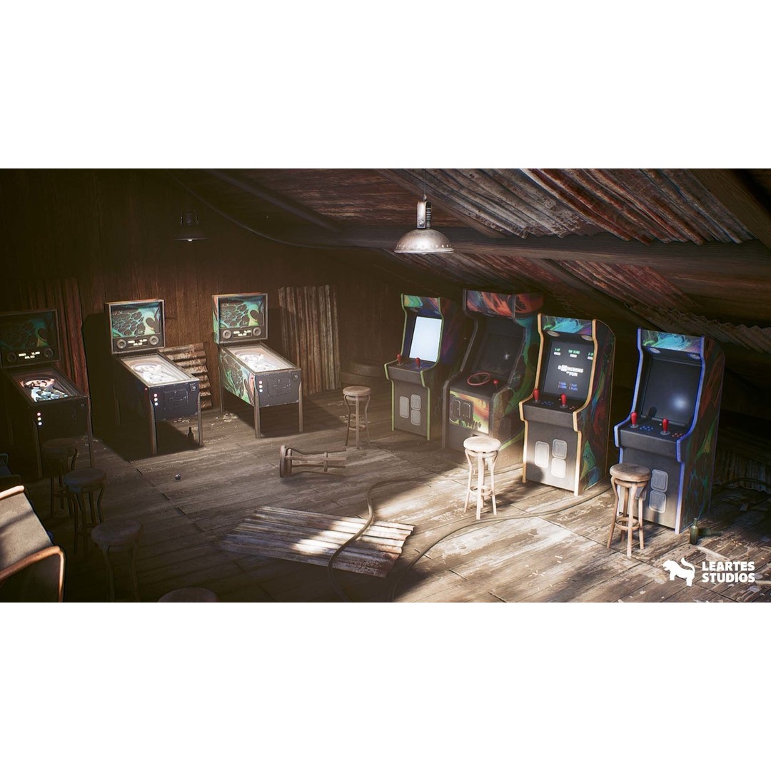 Retropunk Saloon Environment 3D Model – Low Poly Game Ready Asset, FBX - View 6